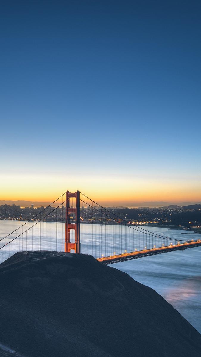 675x1200 Golden Gate Bridge Sunset IPhone Wallpaper Wallpaper : IPhone Wallpaper