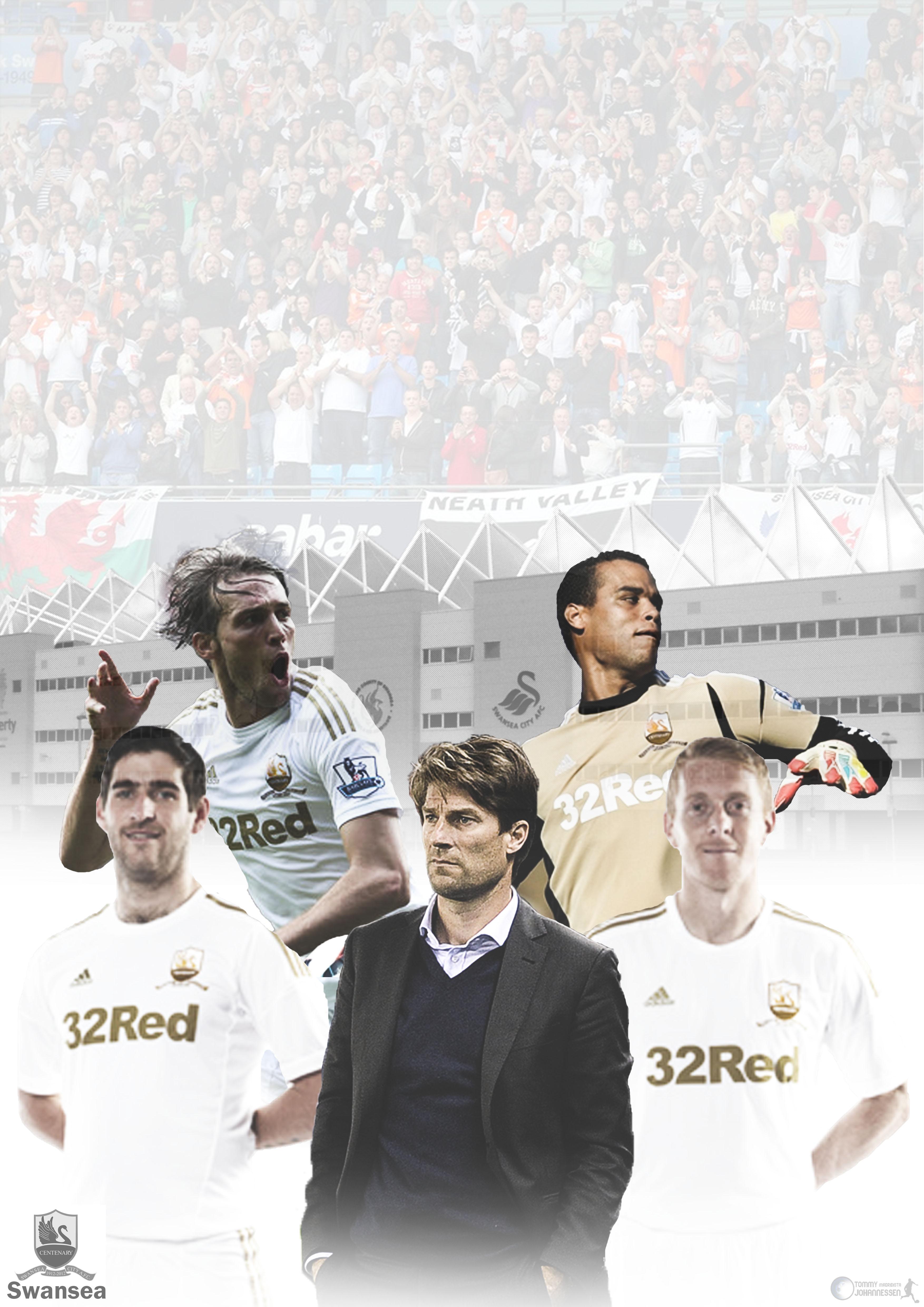 3508x4961 Swansea City AFC. HD Football Wallpaper