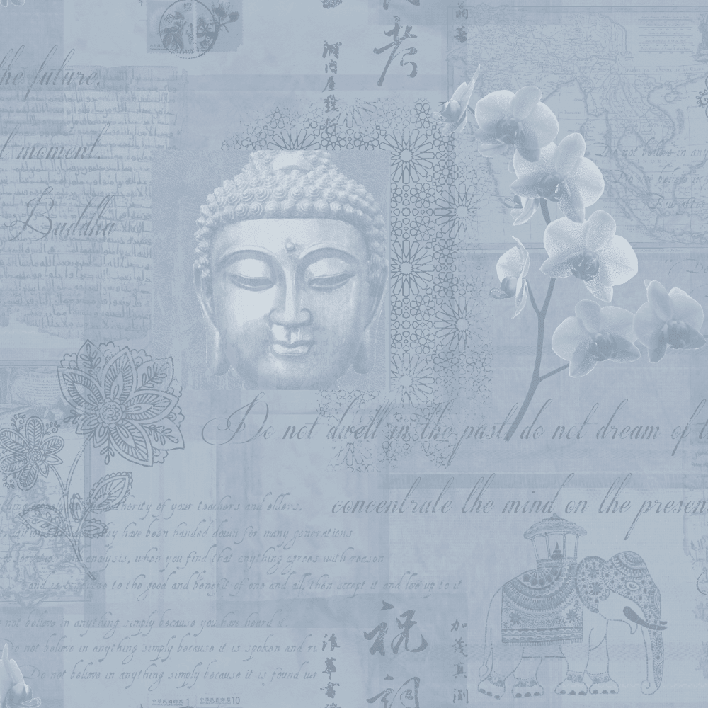 1000x1000 Exclusive Holden Décor Tranquillity Buddha Elephant Wallpaper 50225