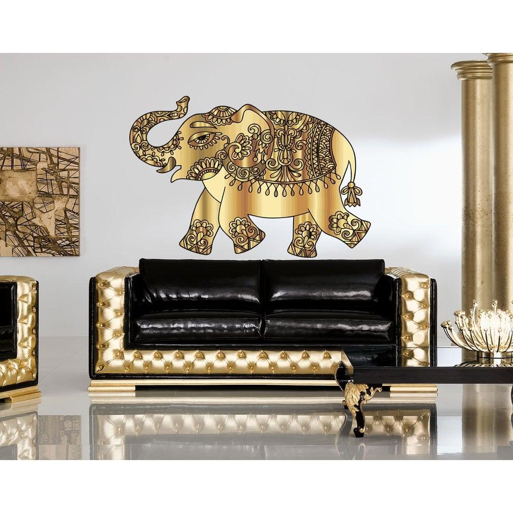 1008x1008 Indian Elephant Zen Buddhism Wall Decal, Indian Elephant Zen Buddhism Wall sticker, Indian Elephant Zen Buddhism wall decor