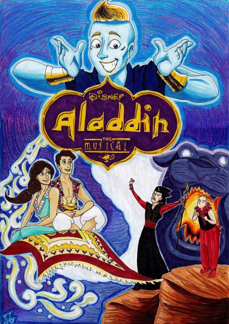 751x1064 Aladdin Broadway Post HD Wallpaper, Background Image