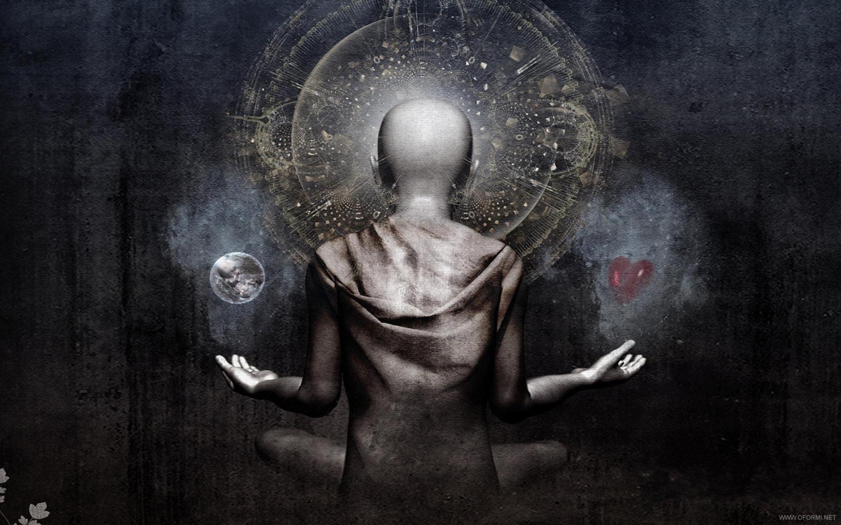 1680x1050 Buddha sitting back Desktop wallpaper 1680x1050