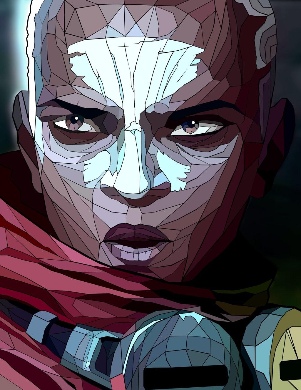 1024x1325 Ekko, League Of Legends, Low Poly Wallpaper HD / Desktop and Mobile Background