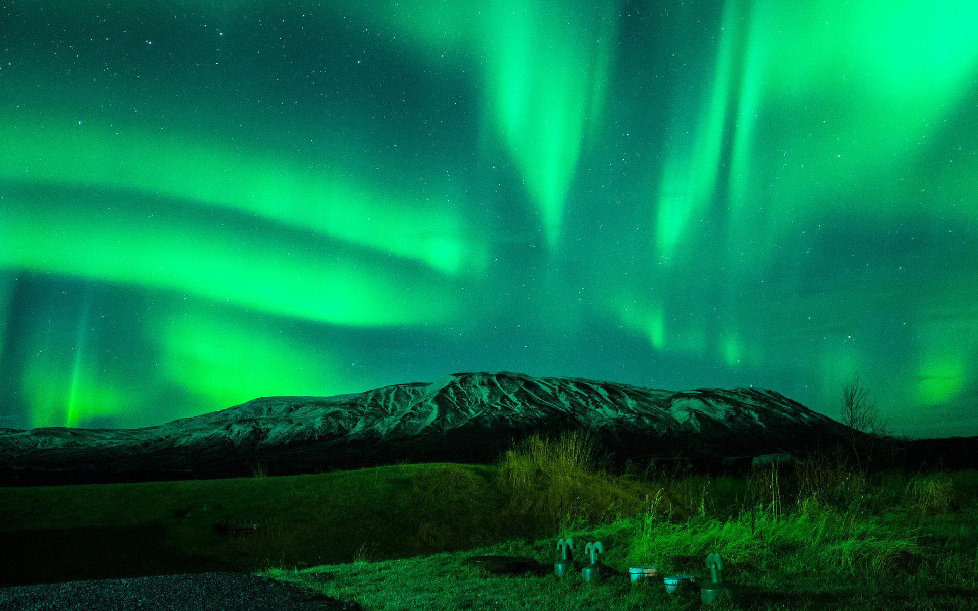 1920x1200 Free download Aurora Borealis Northern Lights Night Green Stars Mountains wallpaper [1920x1200] for your Desktop, Mobile & Tablet. Explore Northern Lights Wallpaper iPhone. Alaska Northern Lights Wallpaper, HD Northern Lights Wallpaper