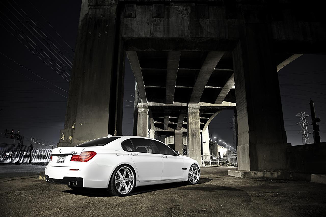1280x853 Picture BMW 7 Series 750Li F02 White automobile