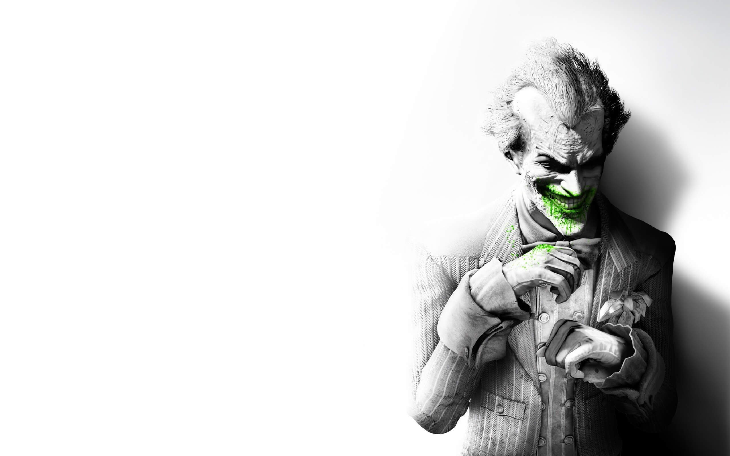 2560x1600 Joker black and white wallpaper in HD free download