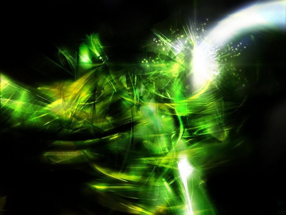 1152x864 Green and Black Phone Wallpaper