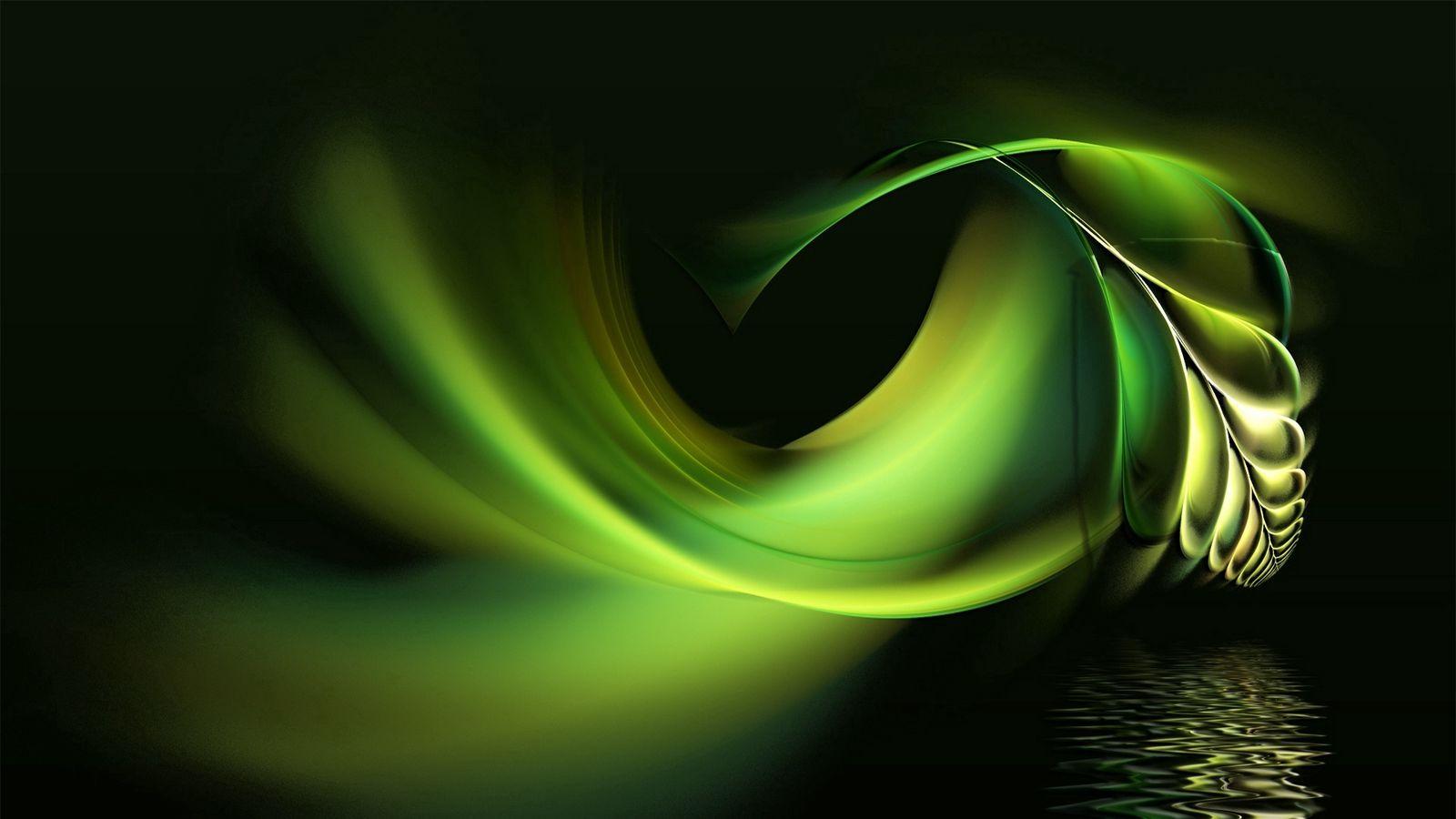 1600x900 Download wallpaper 1600x900 black, white, abstract, pen, water, green widescreen 16:9 HD background