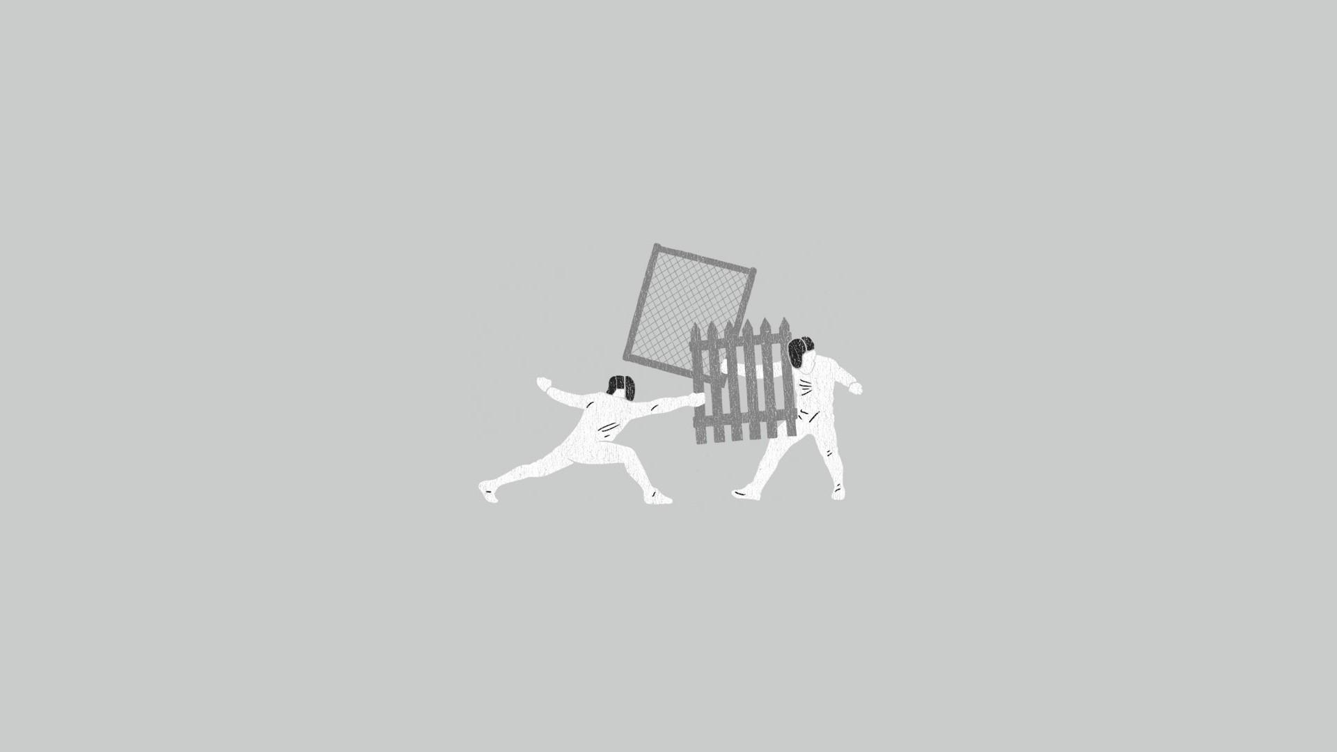 1920x1080 #humor, #monochrome, #simple background, #minimalism, #sports, wallpaper Gallery HD Wallpaper
