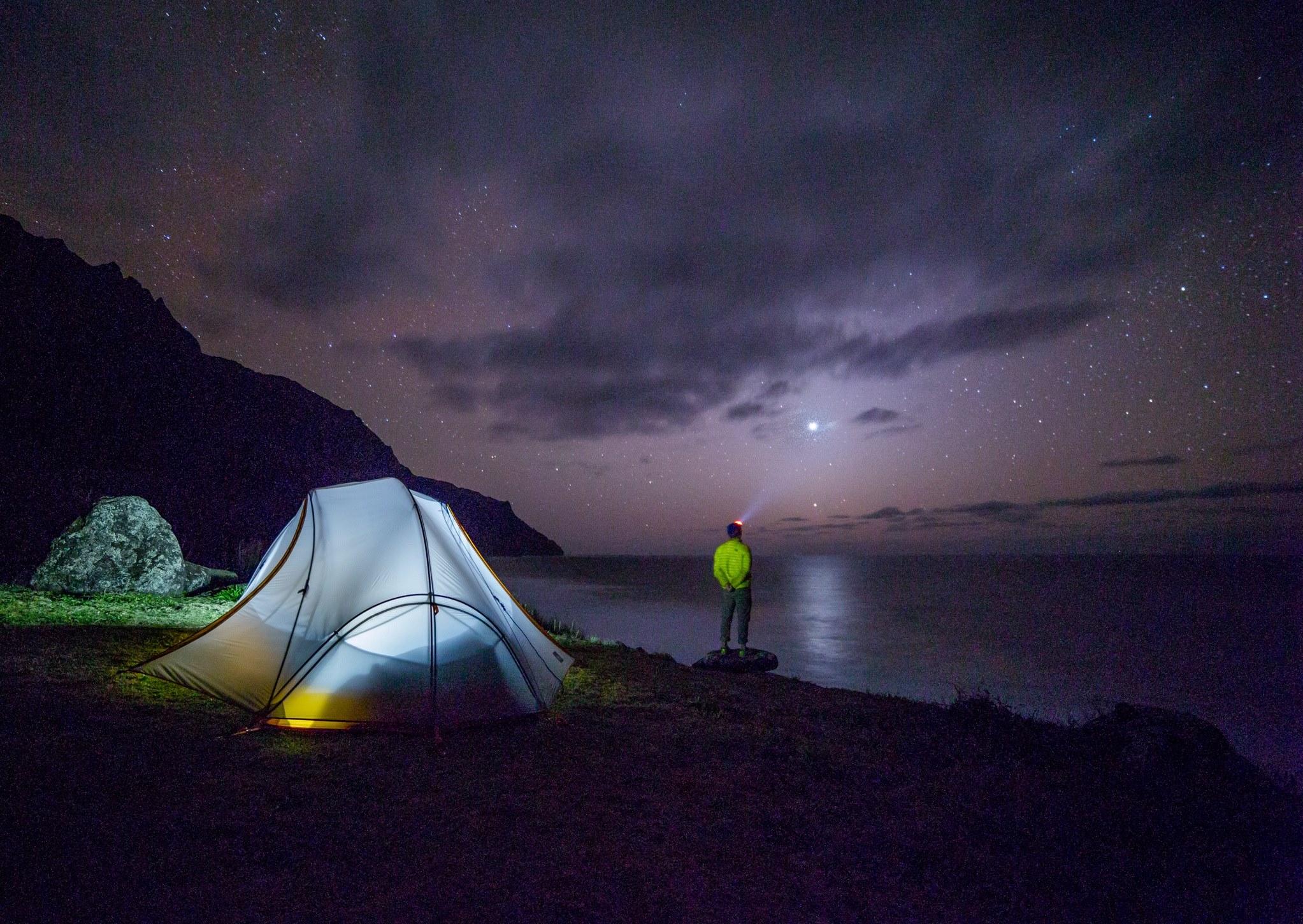 2045x1450 Wallpaper / night stars galaxy wonder camp camping wild 4k wallpaper free download