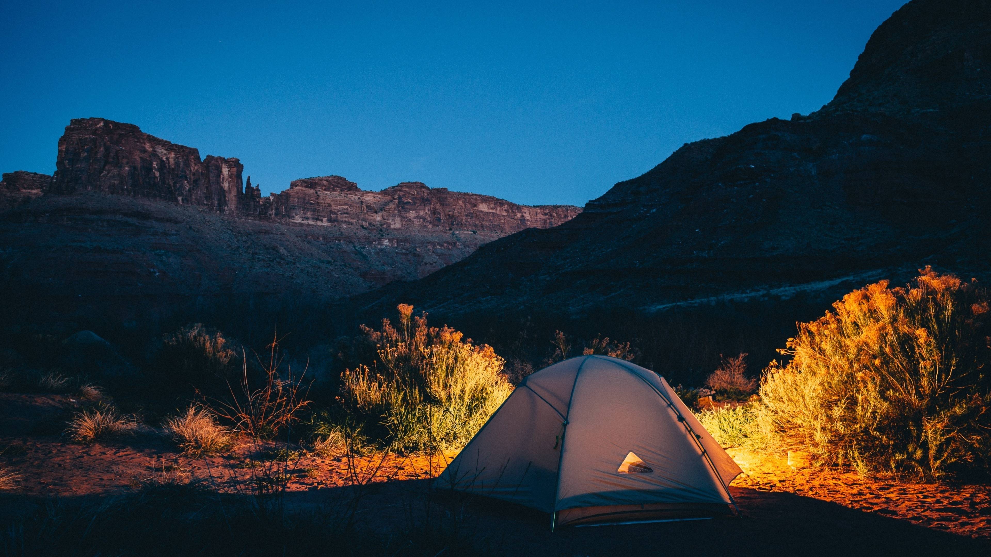 3840x2160 tent, camping, mountains 4K Wallpaper, HD Nature 4K Wallpaper, Image, Photo and Background