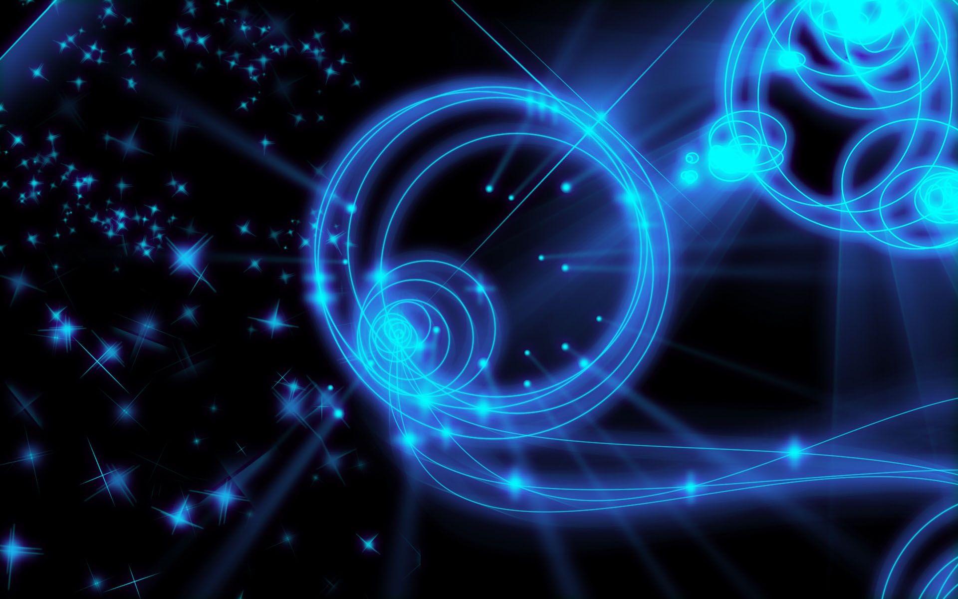 1920x1200 Computer, drawing, circle, abstract, wallpaper, wallpaper, background. Neon light wallpaper, Dark blue wallpaper, Background HD wallpaper