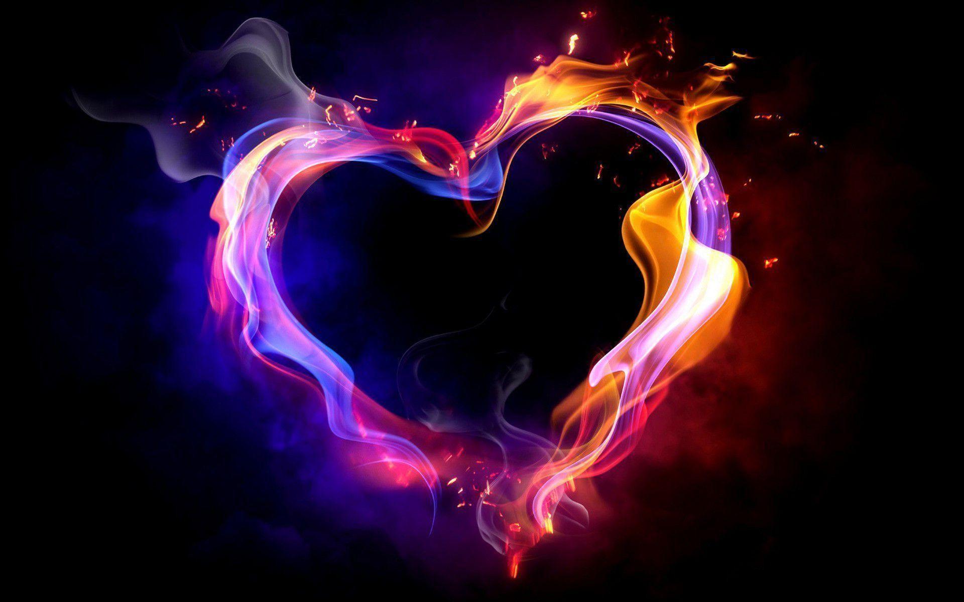 1920x1200 Cool Heart Background