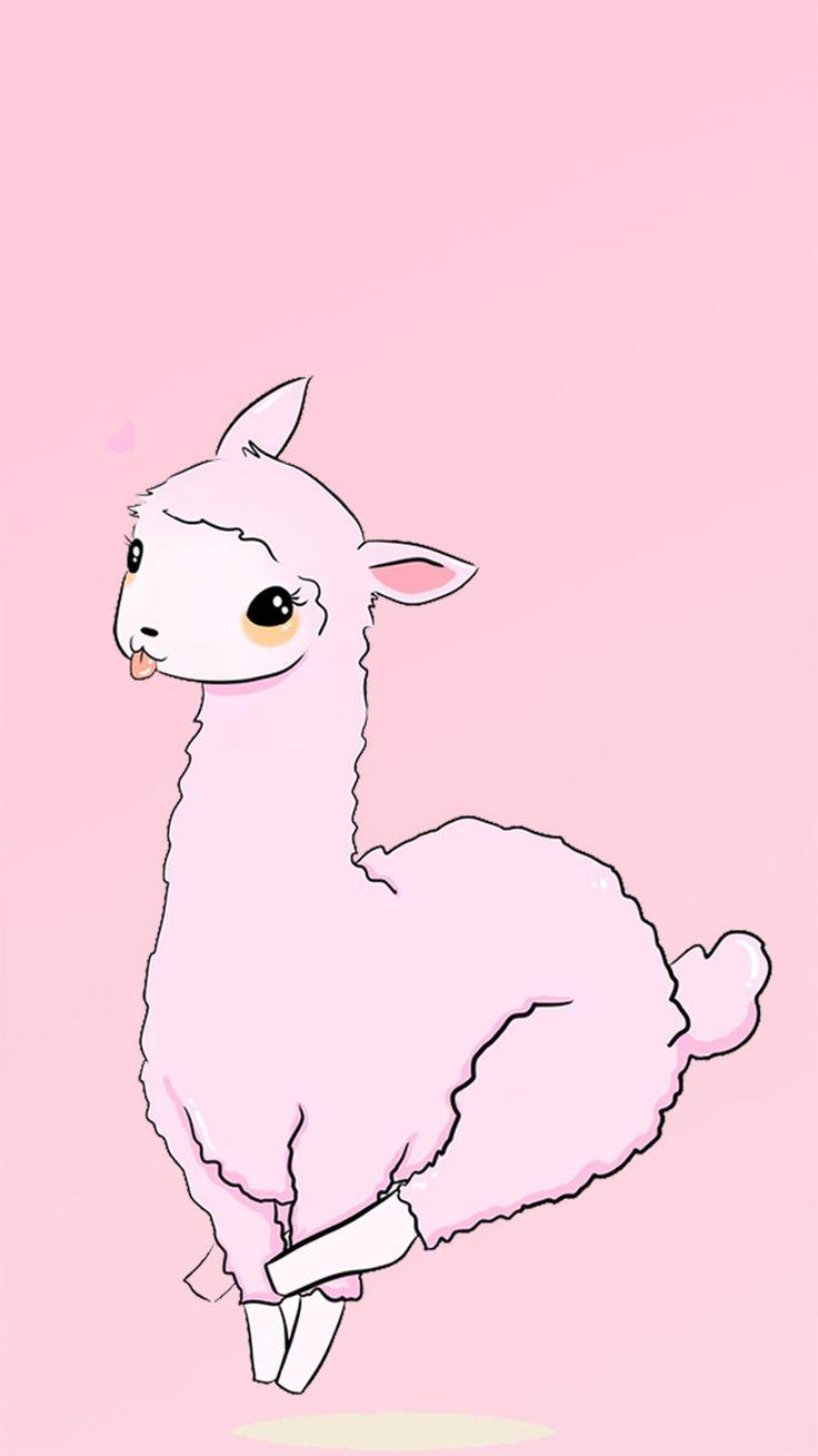 736x1309 Cute llama wallpaper. Wallpaper doodle, Cute cartoon wallpaper, Kawaii wallpaper