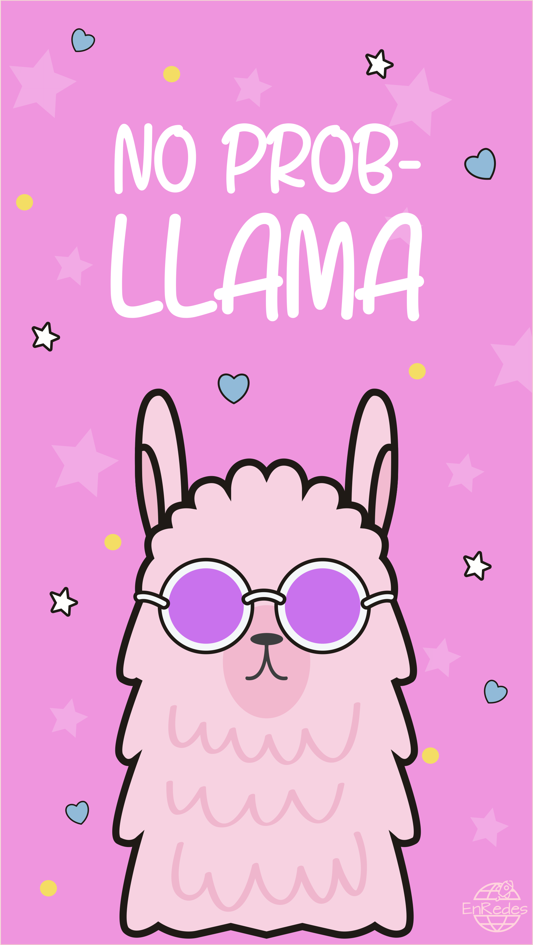 1766x3134 Wallpaper NO PROB LLAMA. Cute Love Wallpaper, Pastel Color Wallpaper, Kawaii Wallpaper