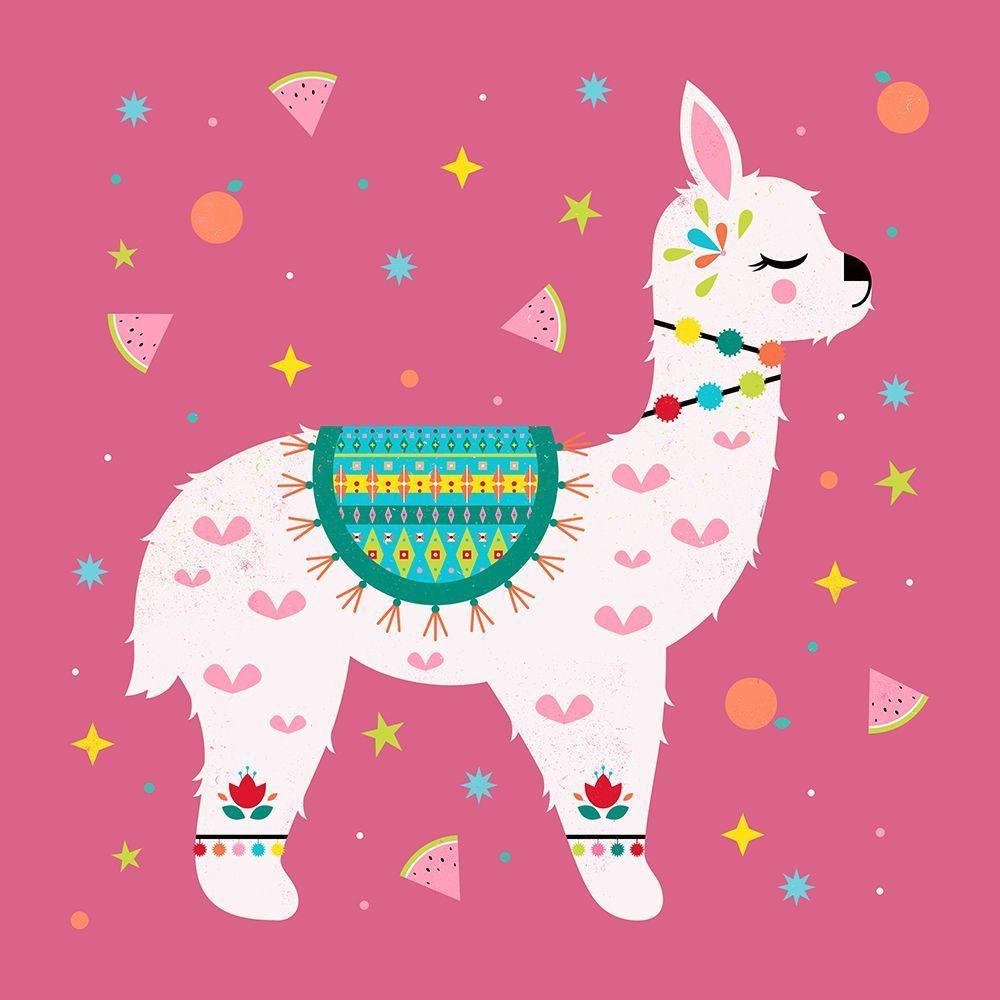 1000x1000 Cute Llama Wallpaper