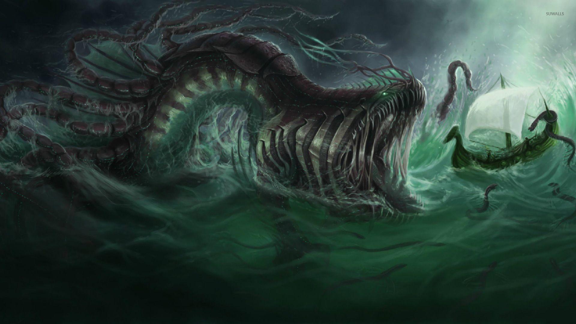 1920x1080 Sea Monsters Wallpaper