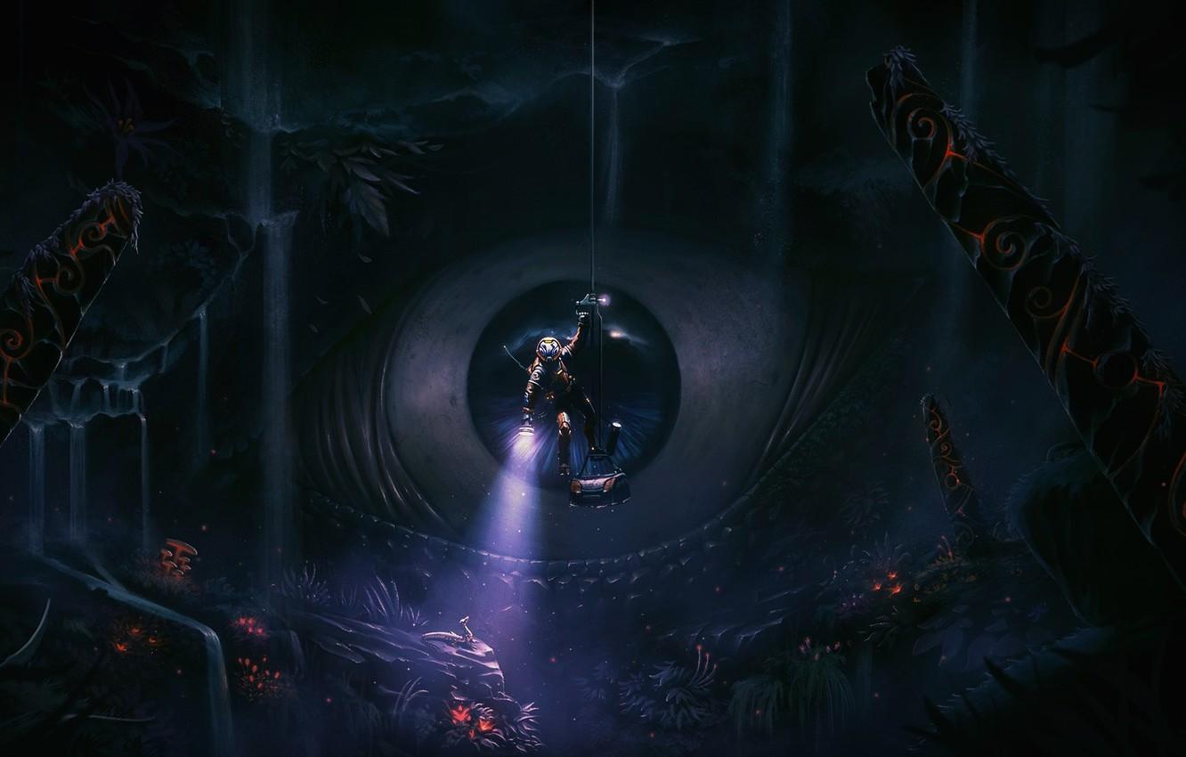 1332x850 Wallpaper The ocean, Sea, Look, Depth, Eyes, Monster, Style, Monster, Fantasy, The pupil, Monster, Art, Art, Style, Fiction, Fiction image for desktop, section фантастика