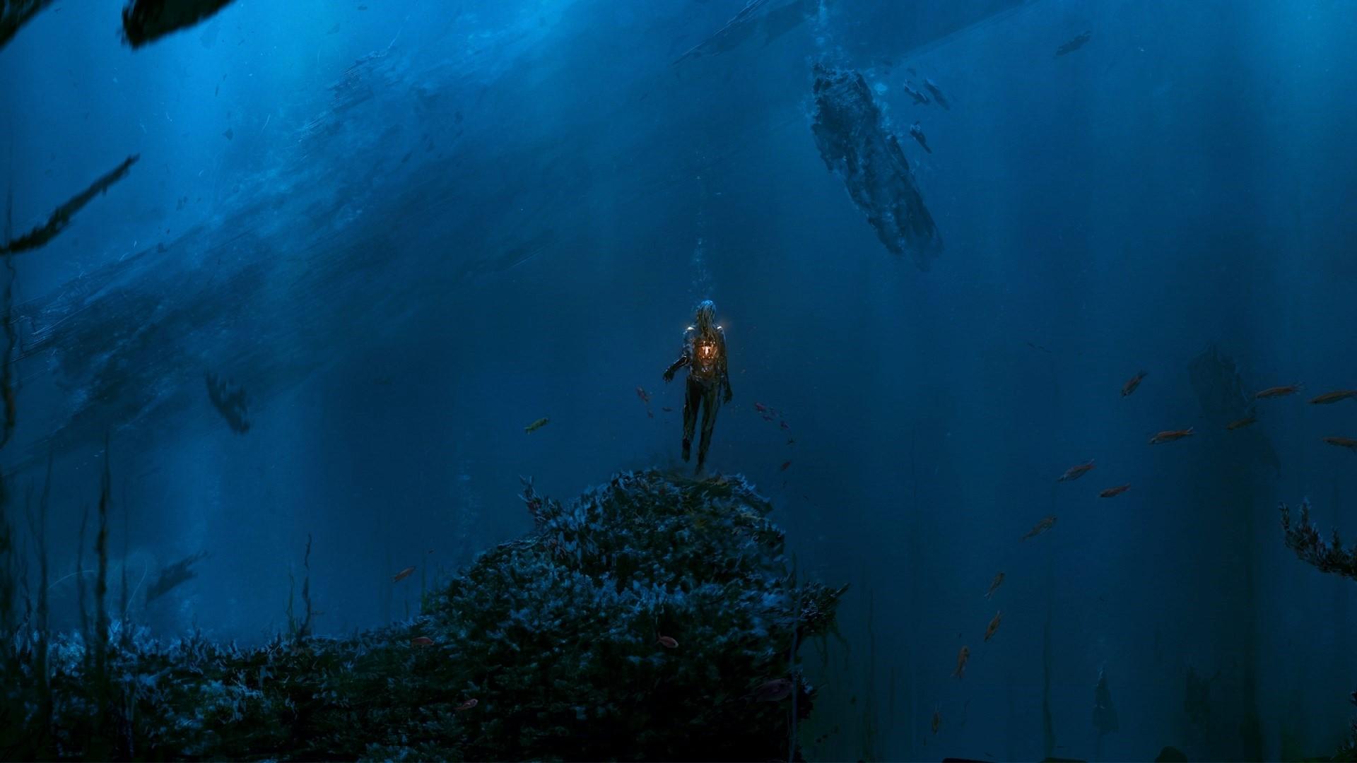 1920x1080 Wallpaper / underwater, creature, sea, fish, water, creepy free download