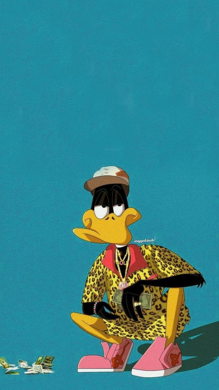 736x1309 Daffy Duck Wallpaper