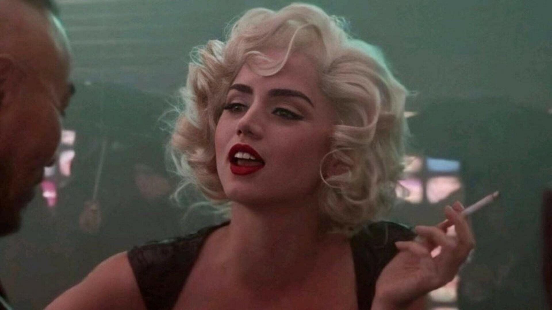 1920x1080 Marilyn Monroe haunted sets of Blonde according to Ana de Armas