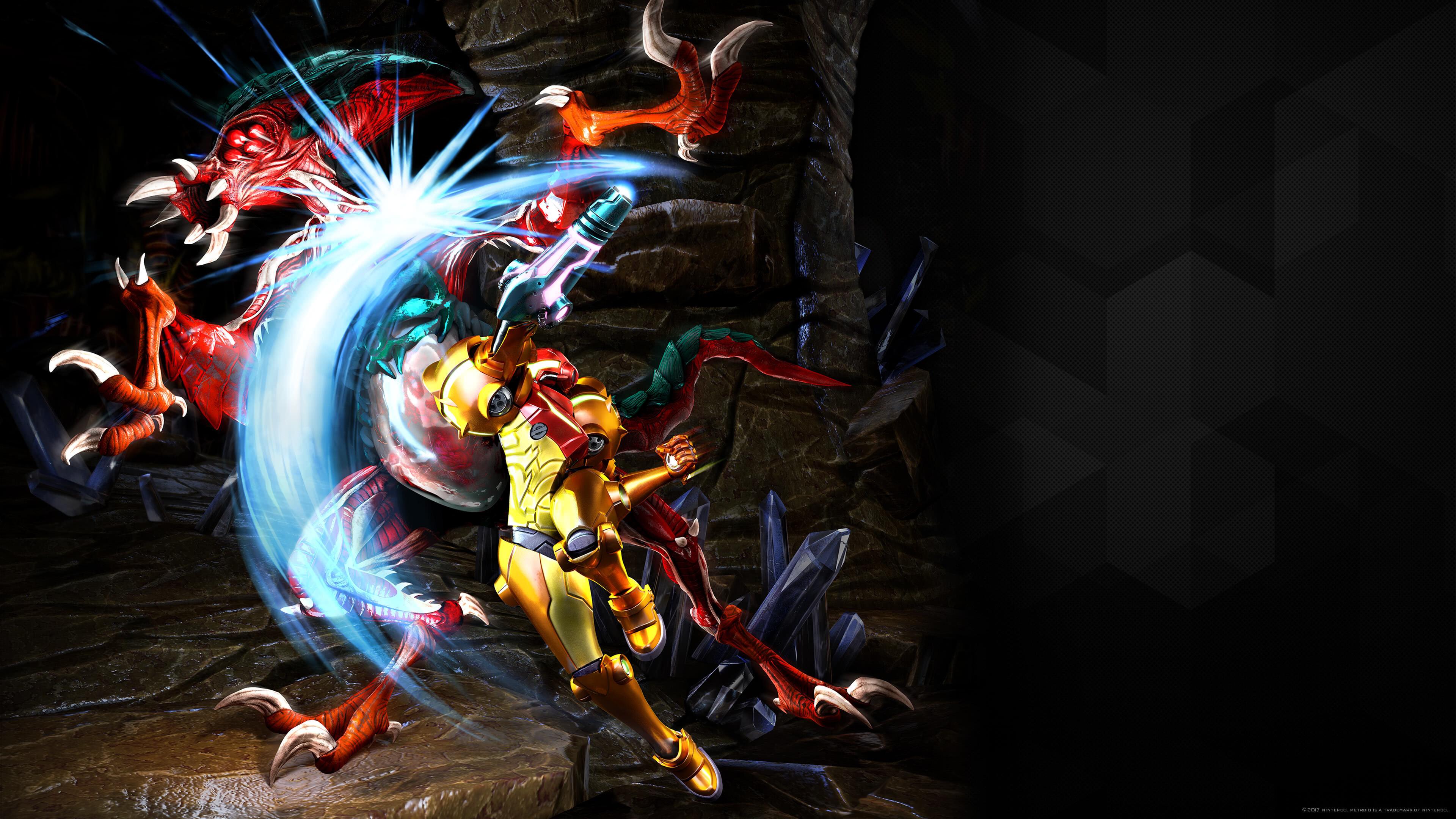 3840x2160 Metroid Samus Returns Fight UHD 4K Wallpaper
