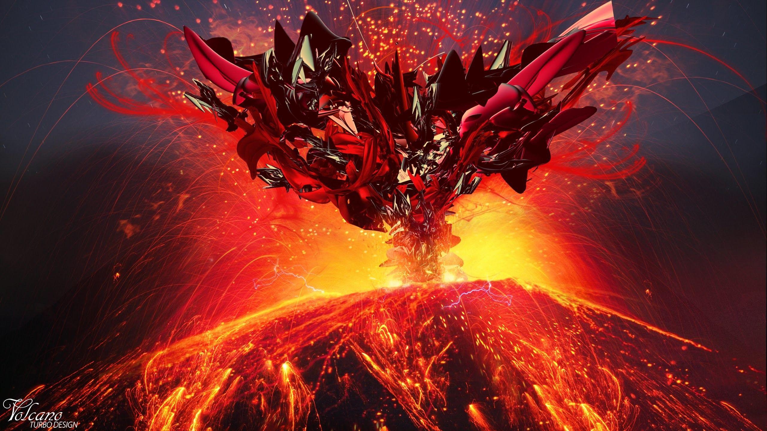 2560x1440 Volcano 4k Wallpaper