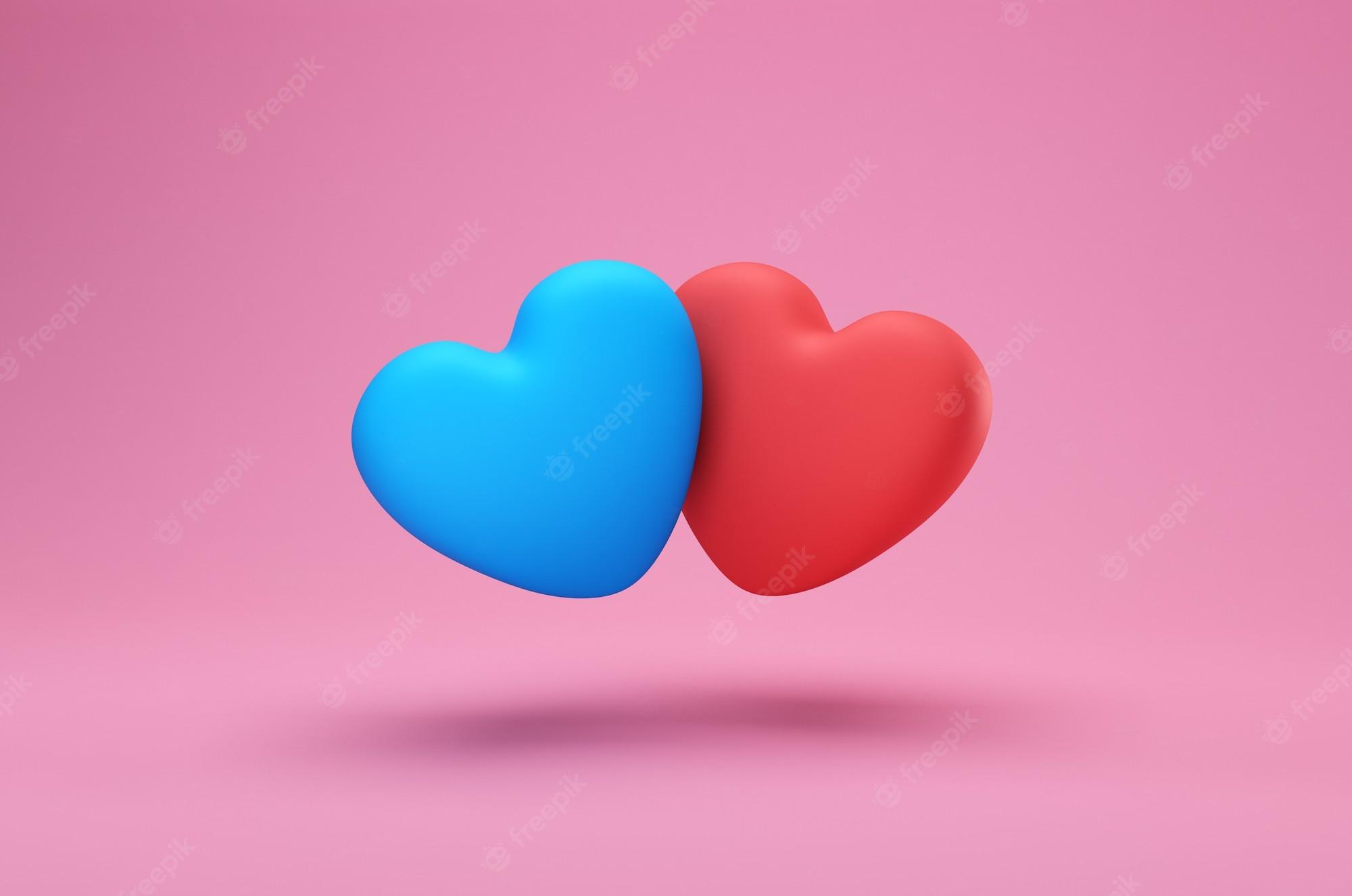 Pink and Blue Heart Wallpapers Top Free Pink and Blue Heart