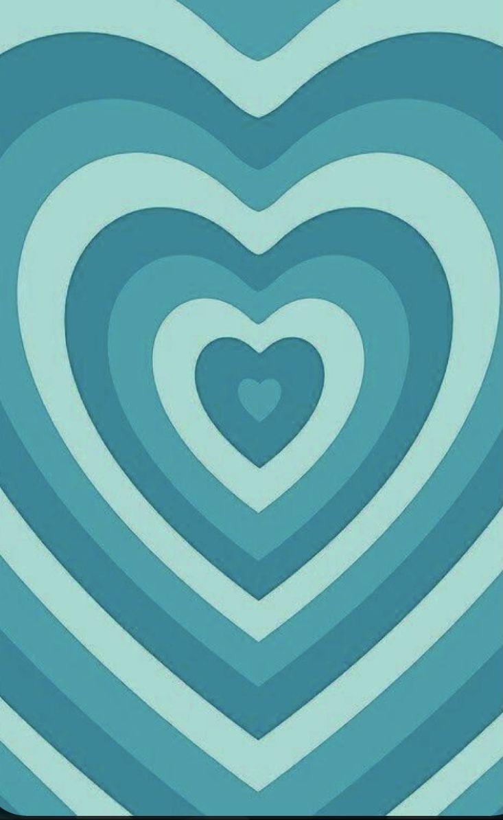733x1194 Blue Heart Aesthetic Wallpaper