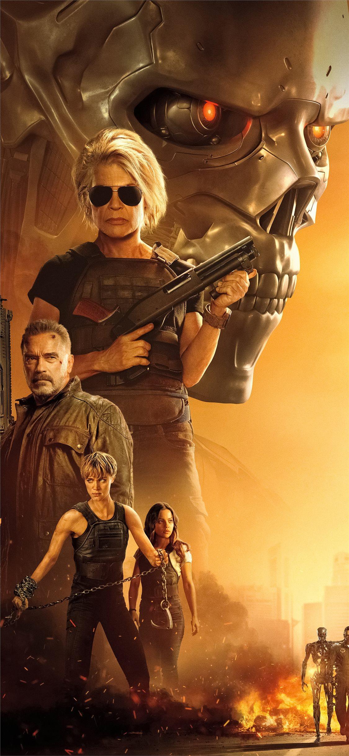 1125x2436 Terminator: Dark Fate 4k Wallpaper