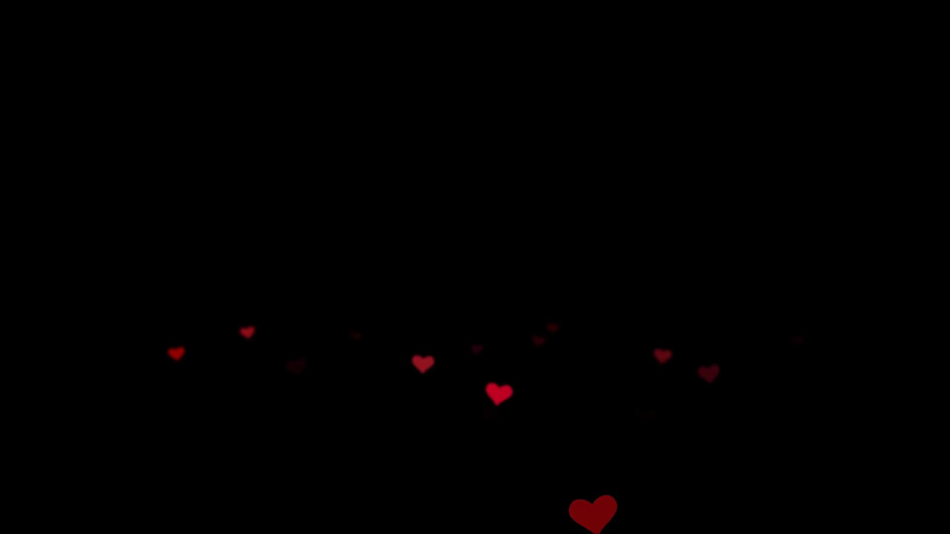 1920x1080 Hearts with Black Background