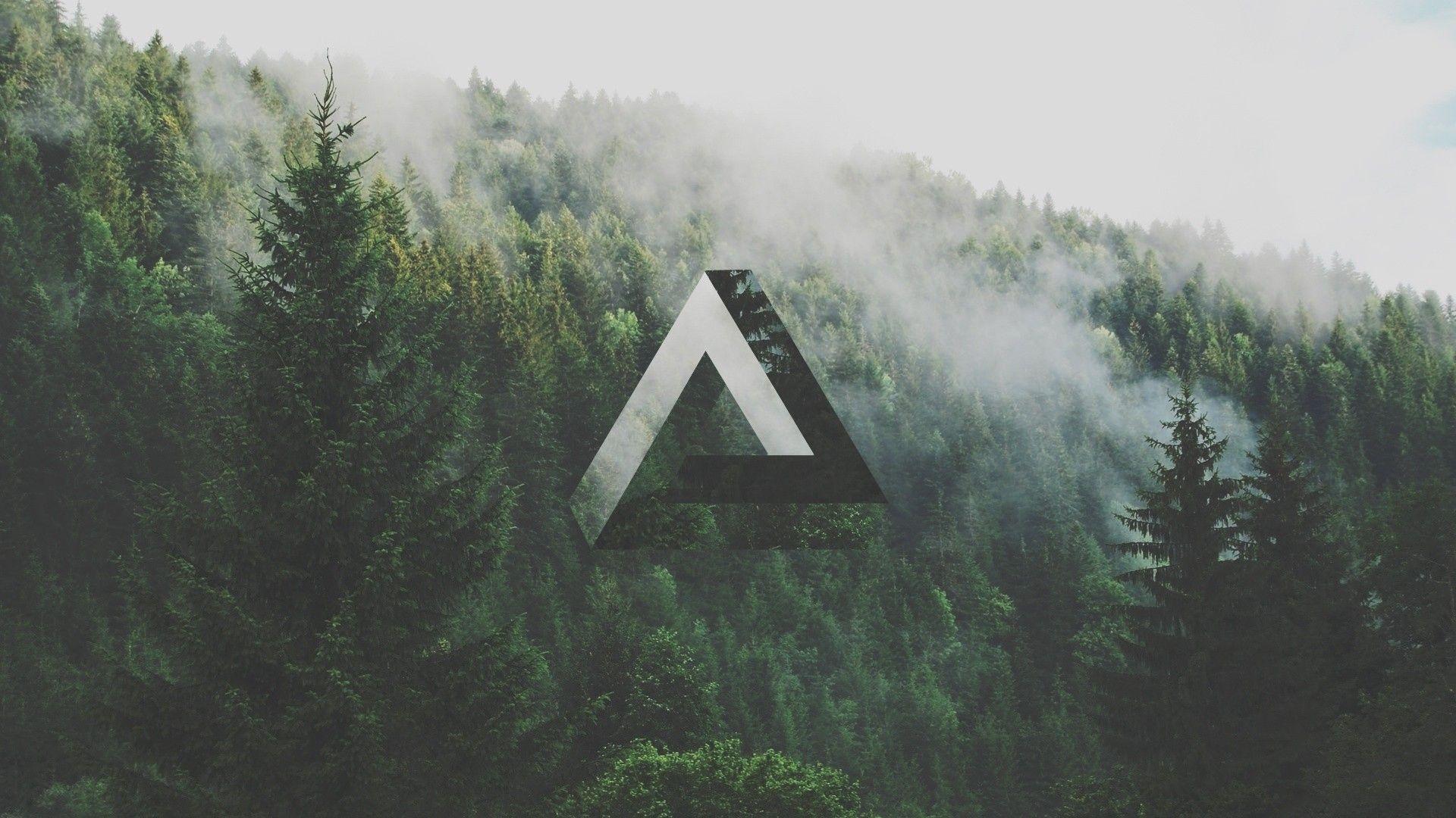 1920x1080 General 1920x1080 Triangle Geometry Forest Penrose Triangle