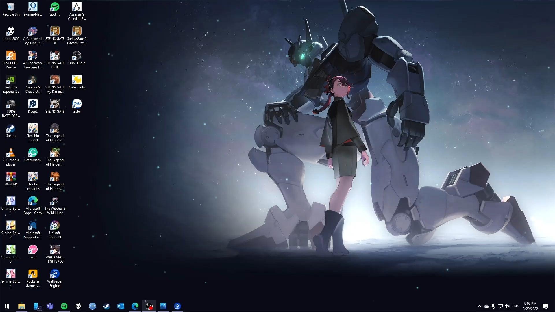 1920x1080 I made a quick wallpaper of Gundam Ariel in Wallpaper Engine (Link in comment)