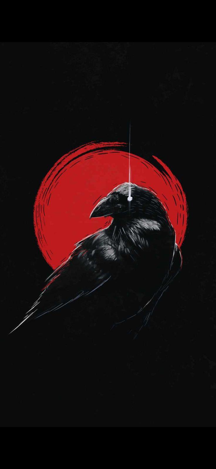 736x1594 The Crow Raven Exclusive Wallpaper