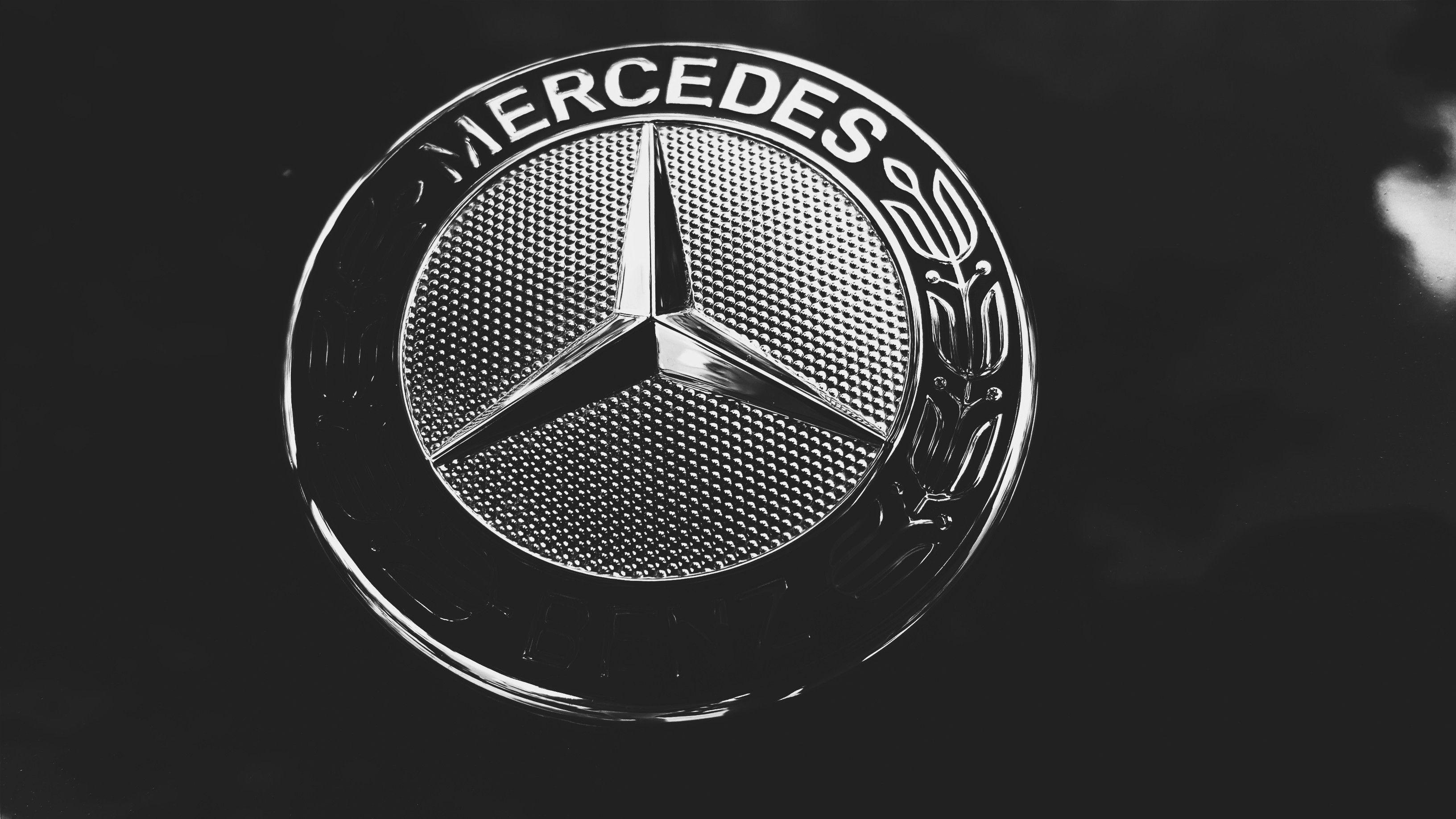 3264x1836 Mercedes AMG Logo Wallpaper