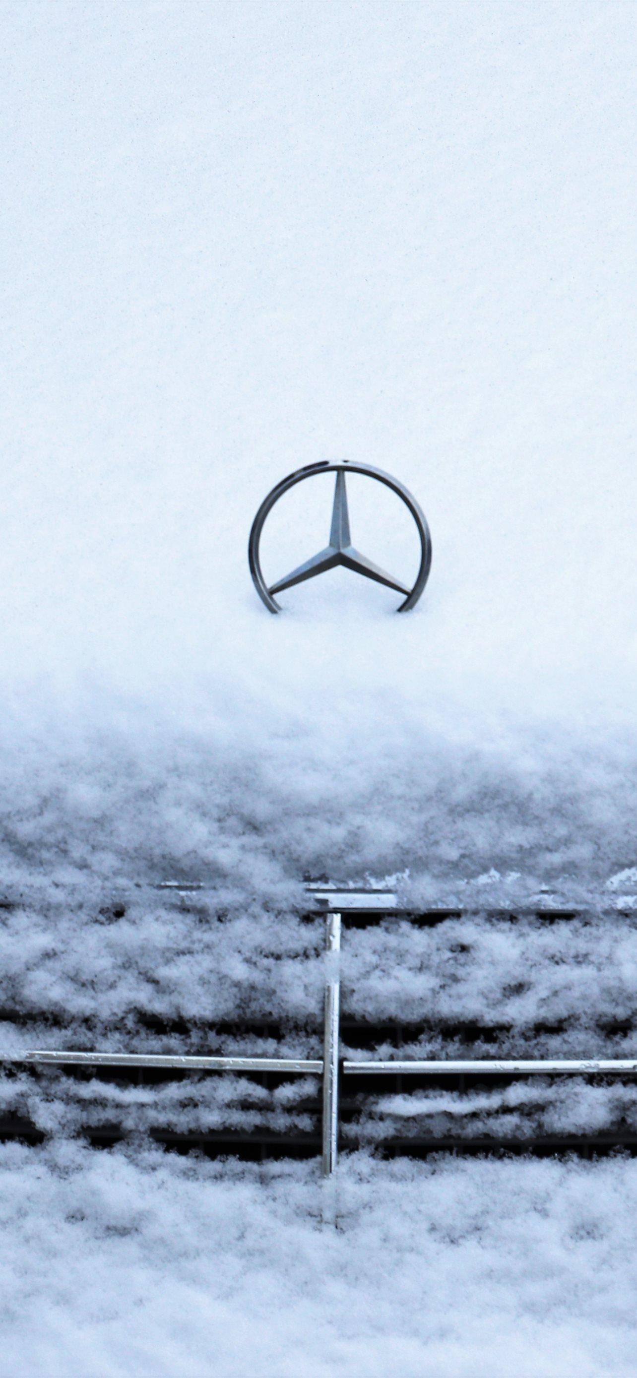 1284x2778 mercedes benz logo iPhone Wallpaper Free Download