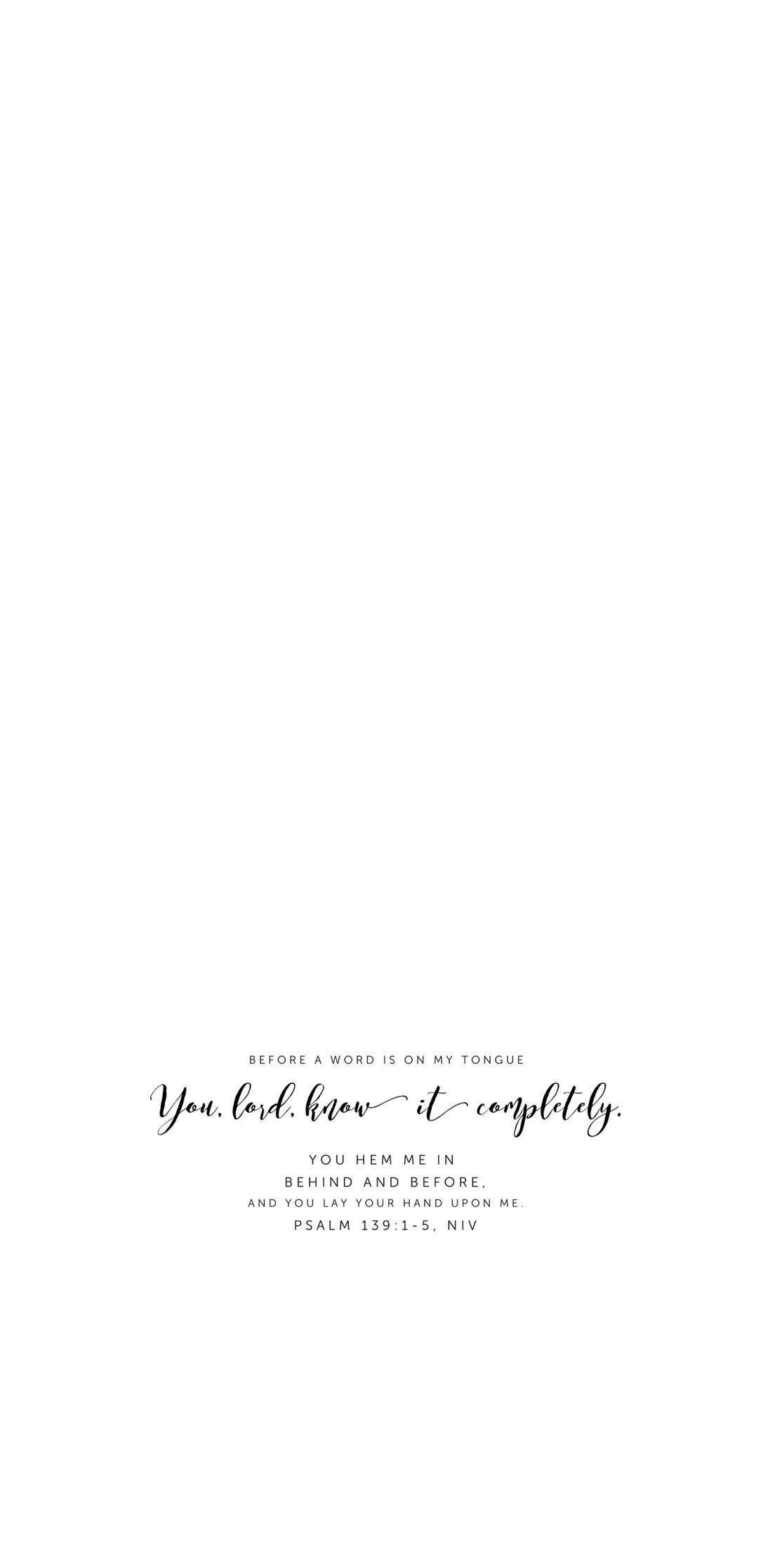 1104x2208 Minimalist Bible Verse Wallpaper