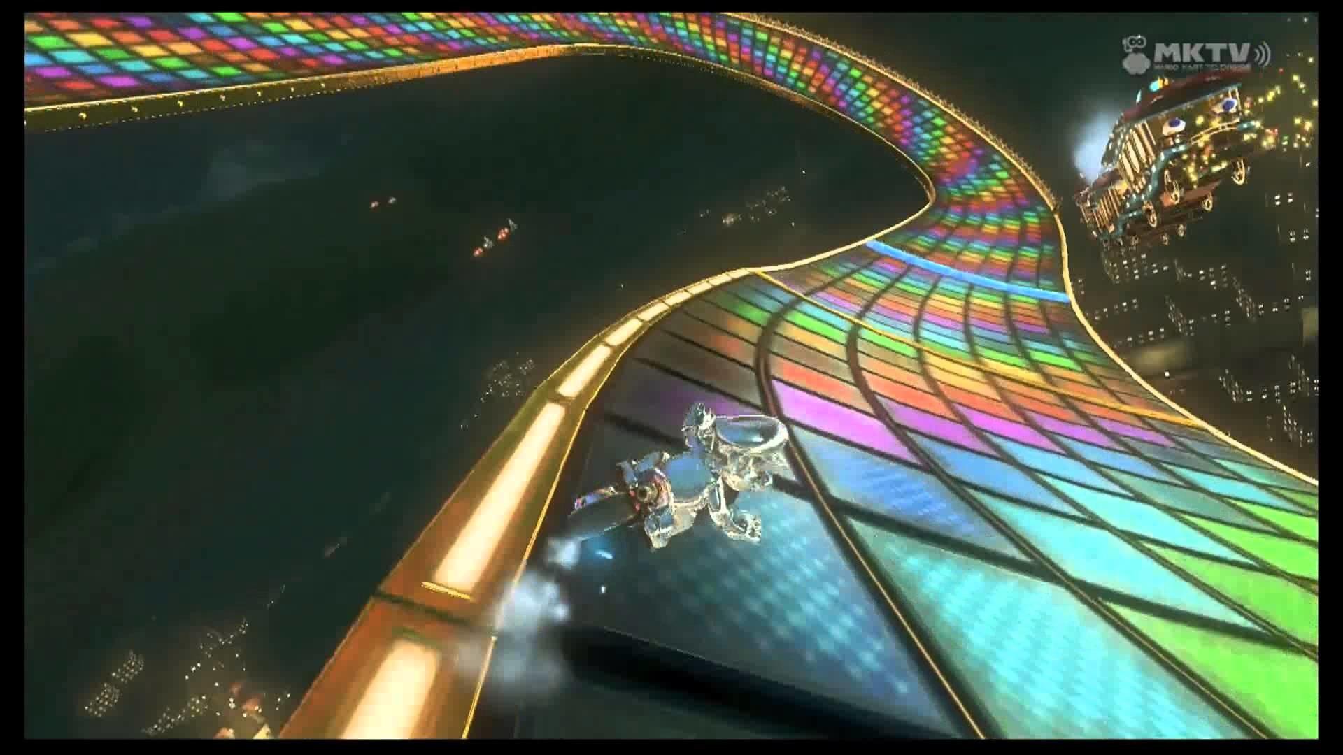 Rainbow Road 64 Remake Mario Kart Wii CTGP Revolution  Backgrounds HD  wallpaper  Pxfuel