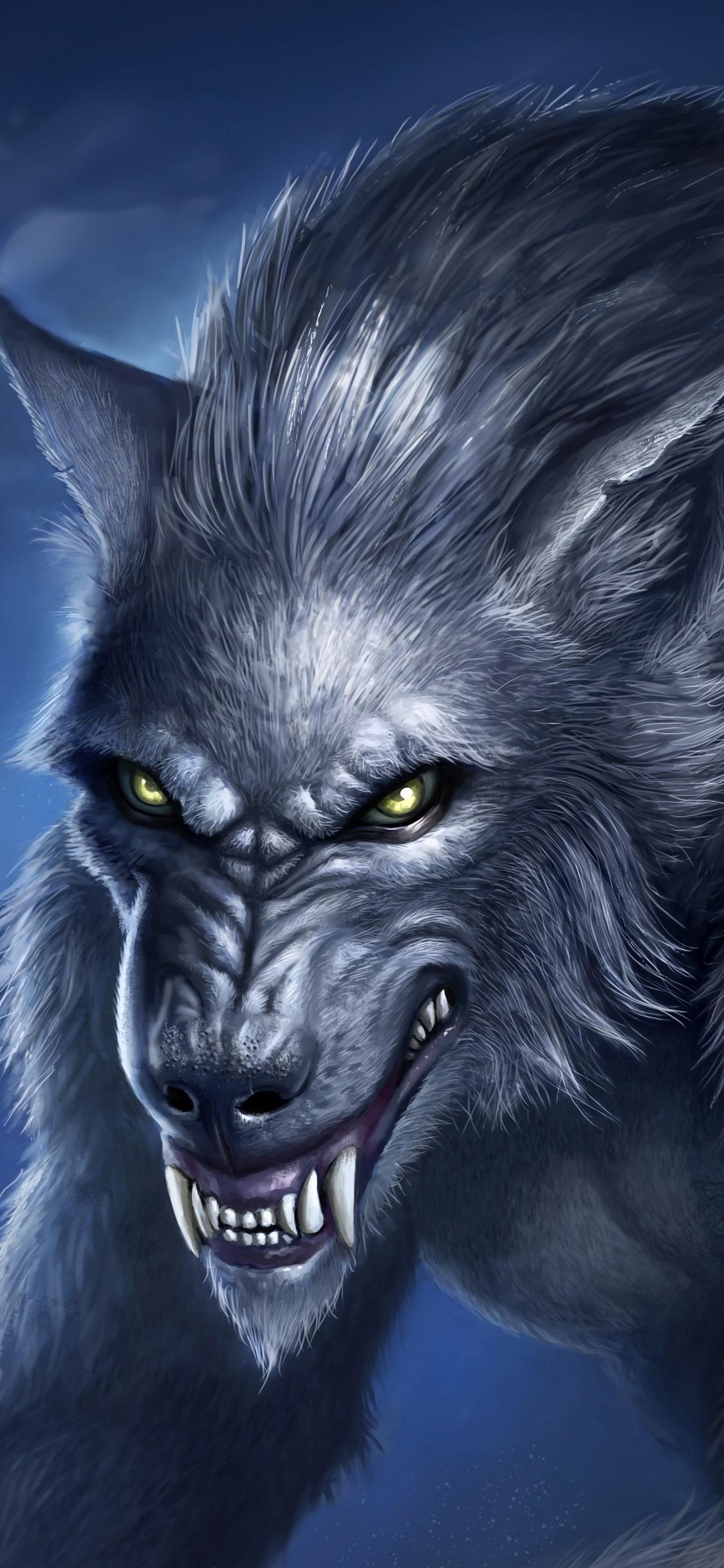 1125x2436 Full HD 1080p Werewolf phone wallpaper wallpaper free download