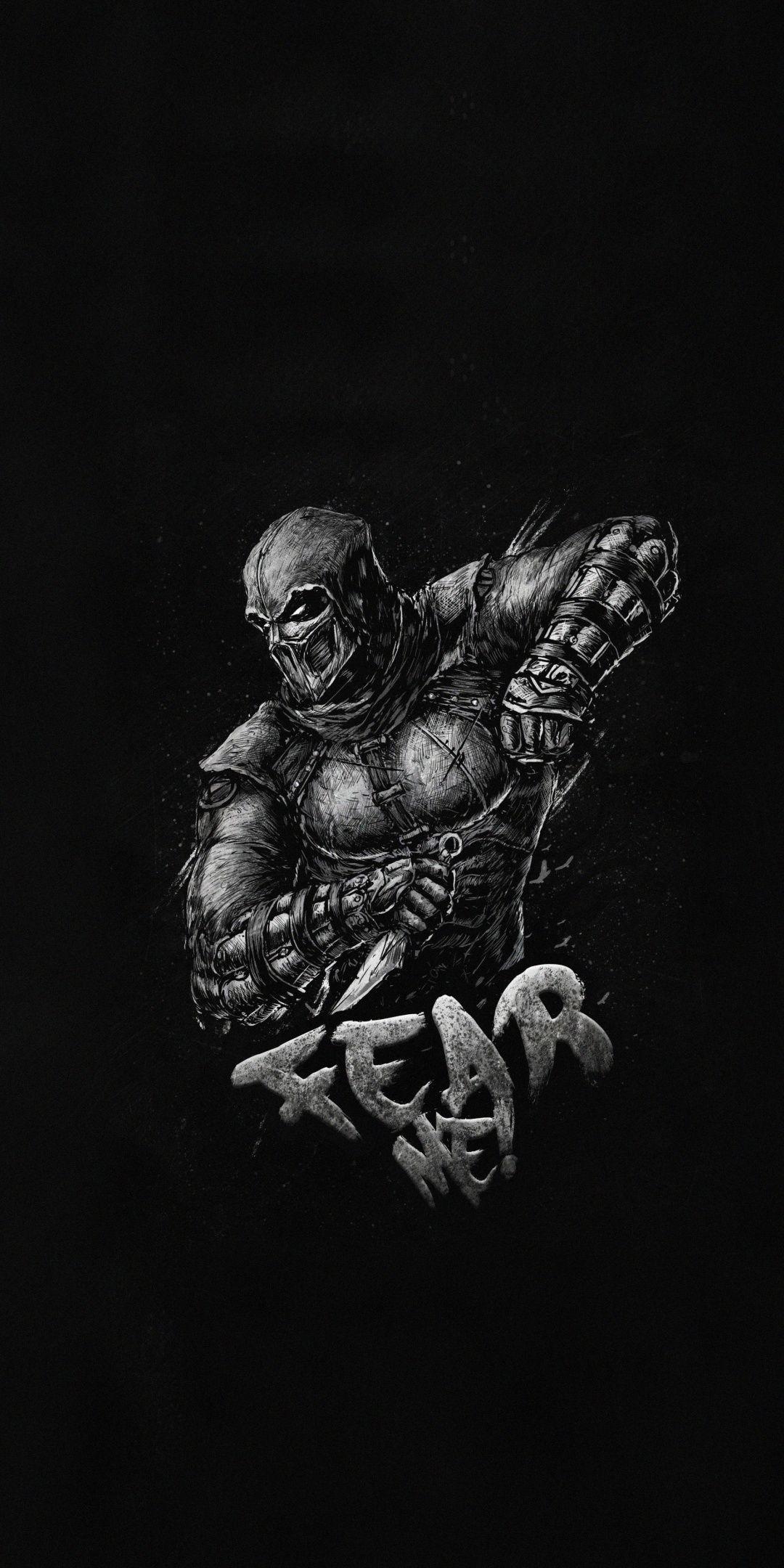 1080x2160 Dark, Mortal Kombat, Noob Saibot, video game, art Wallpaper. Noob saibot, Mortal kombat, Mortal kombat art