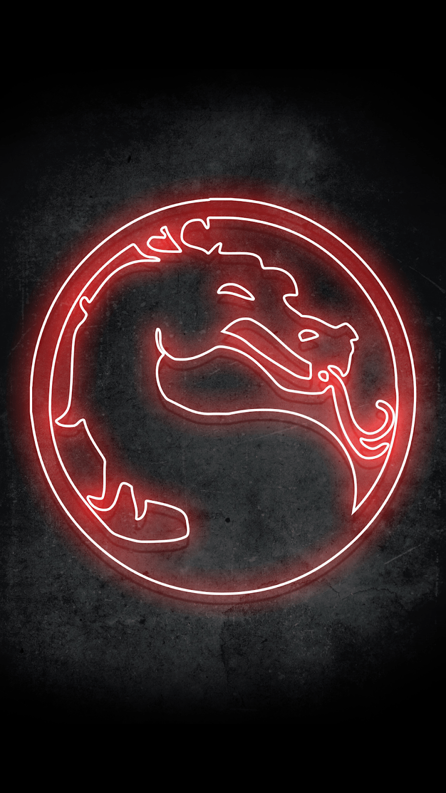 900x1600 Mortal Kombat black wallpaper mobile. Wallpaperize. Neon signs, Black wallpaper, Neon