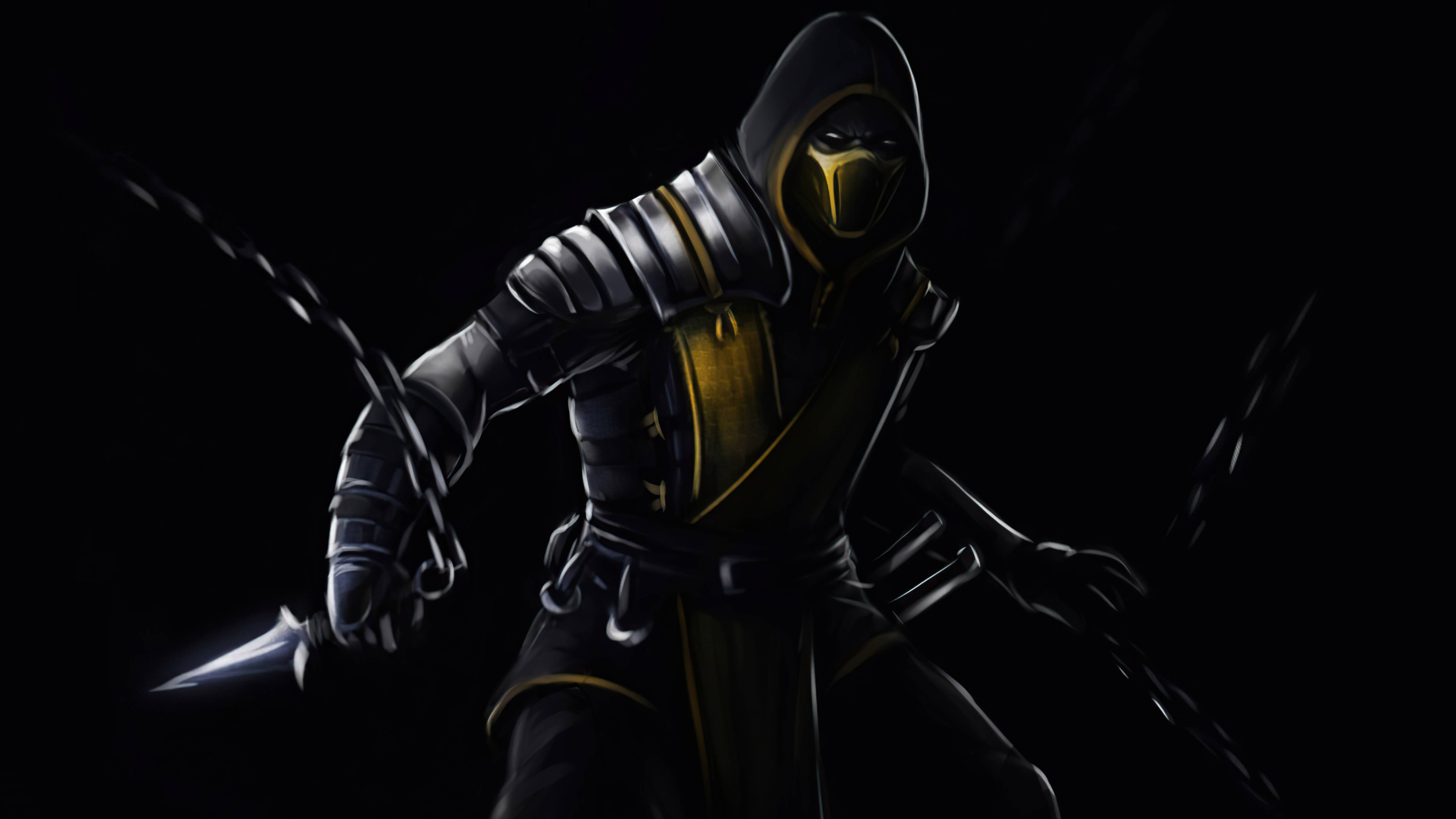 5120x2880 Scorpion Mortal Kombat Dark 5k, HD Games, 4k Wallpaper, Image, Background, Photo and Picture