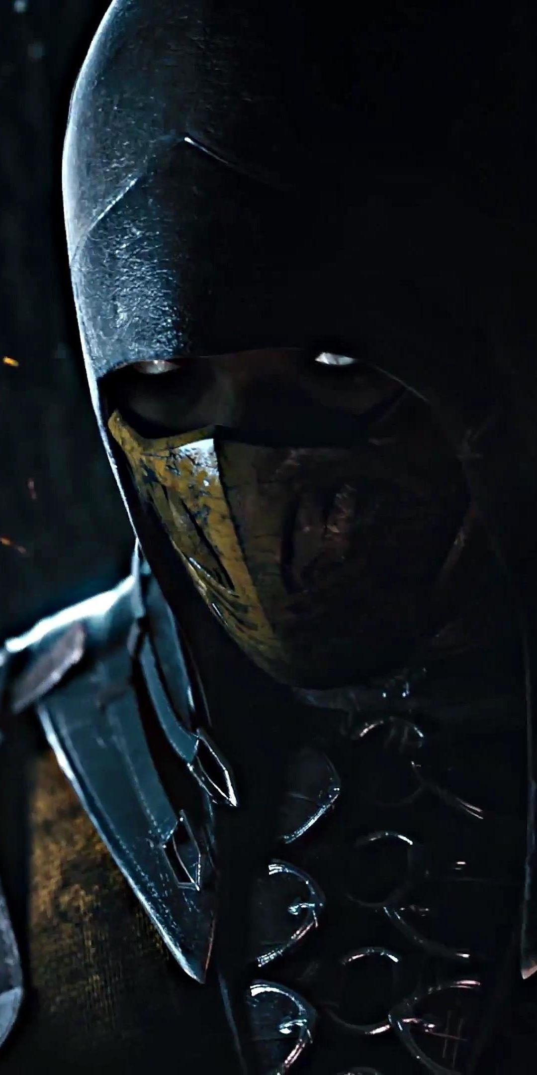 1080x2160 Dark, warrior, Scorpion, Mortal Kombat, 1080x2160 wallpaper. Scorpion mortal kombat, Mortal kombat x scorpion, Arte kombat mortal