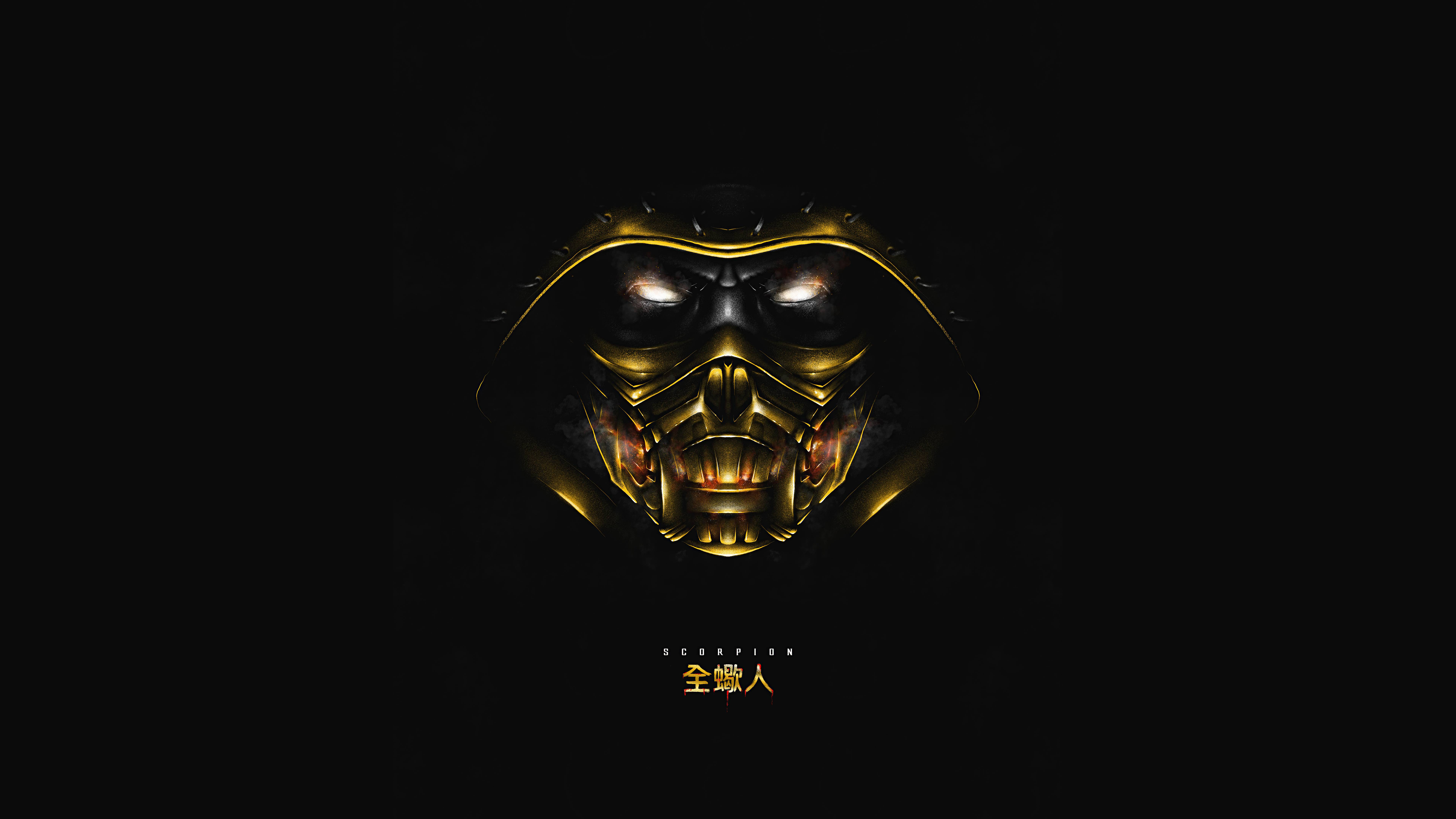7680x4320 Scorpion Mortal Kombat Dark Minimal 8k, HD Games, 4k Wallpaper, Image, Background, Photo and Picture