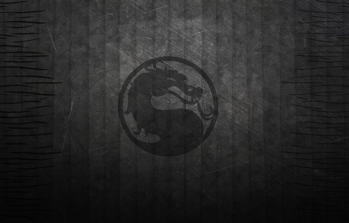 1332x850 Wallpaper strip, the dark background, black, dragon, texture, logo, mortal kombat image for desktop, section текстуры