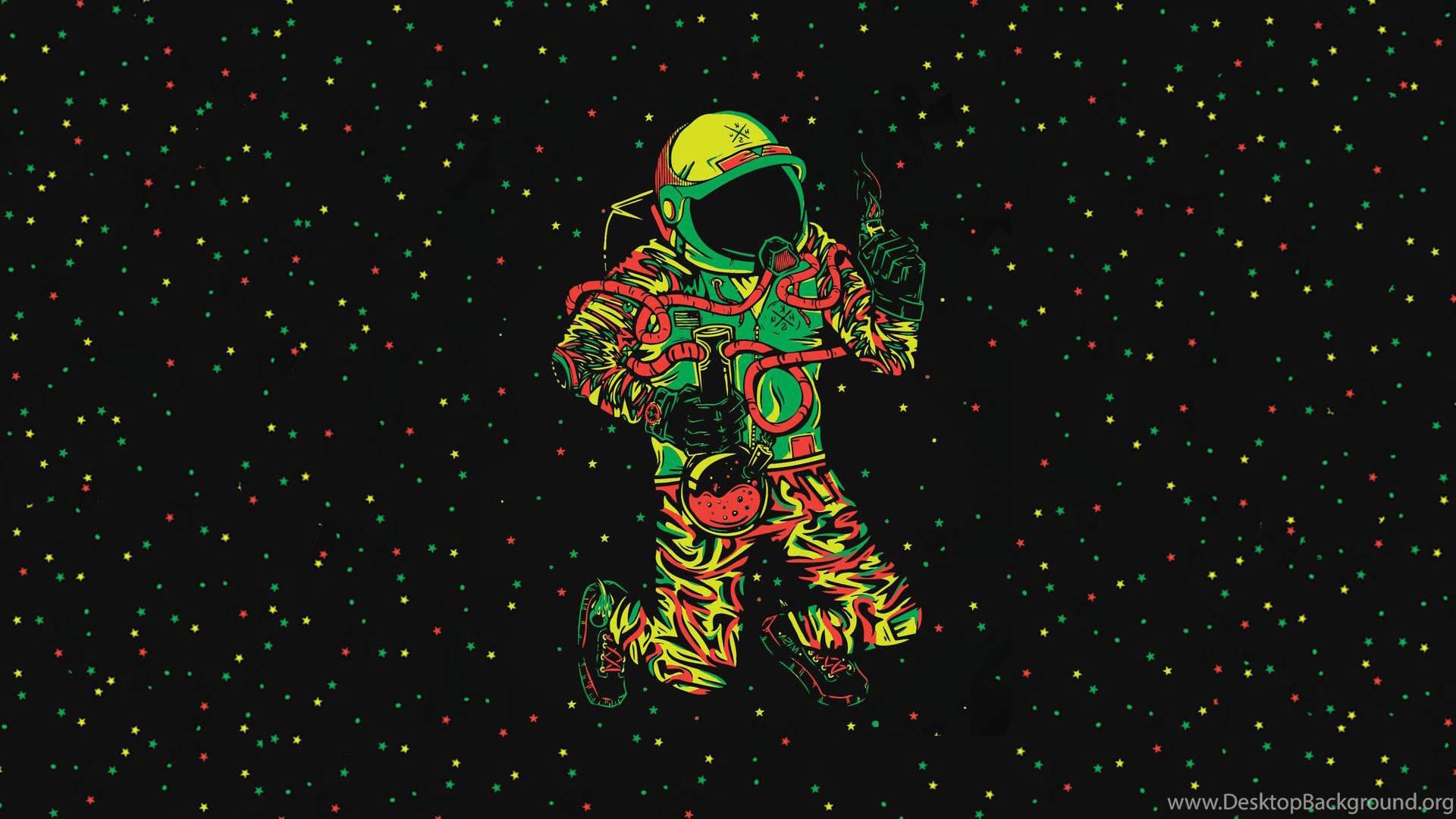 1920x1080 Download Astronaut Bong Cannabis Wallpaper