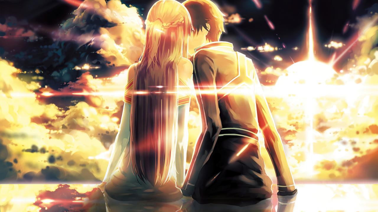 1280x720 Asuna Yuuki Kirito Sword Art Online 4k 720P HD 4k Wallpaper, Image, Background, Photo and Picture