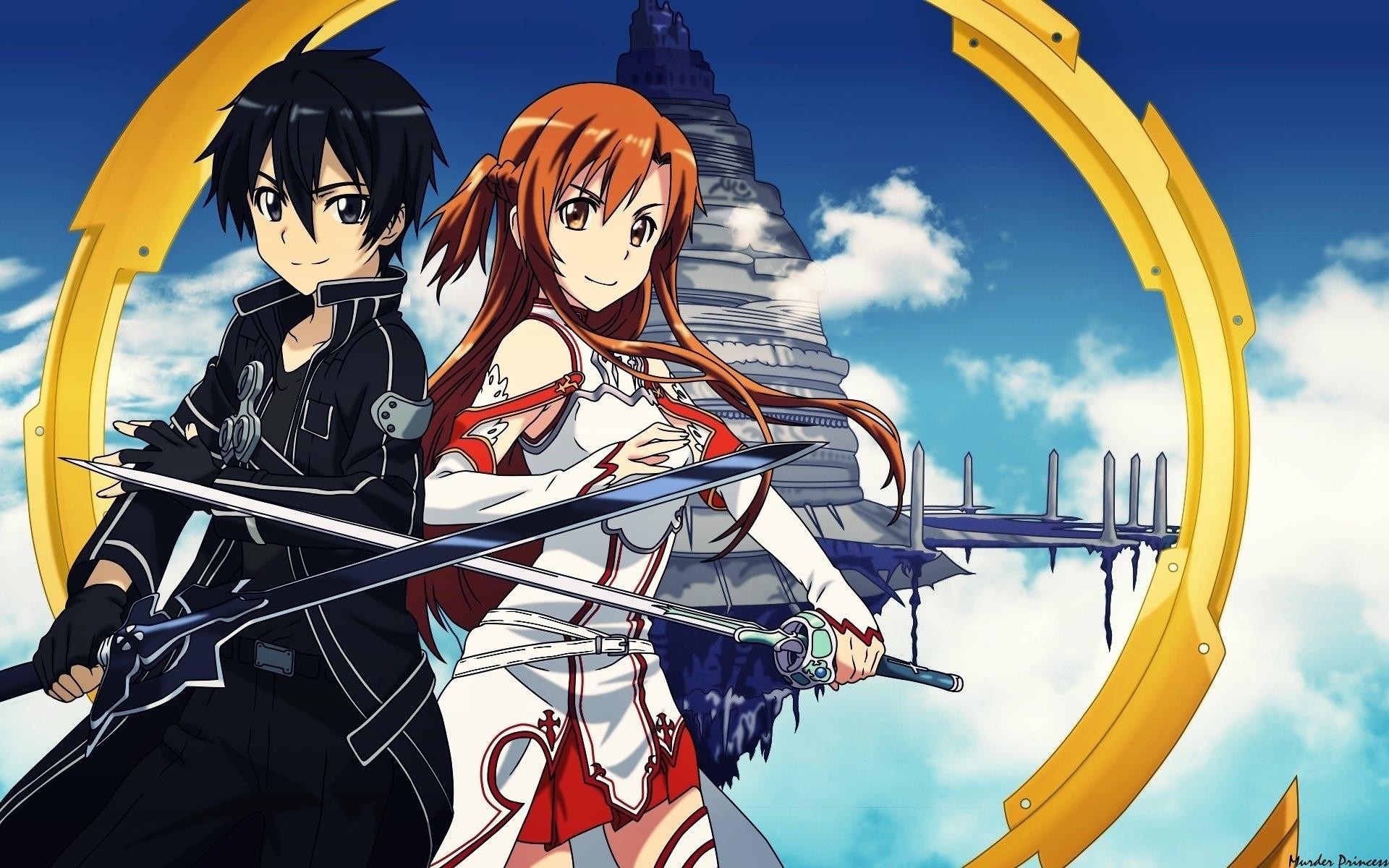 1920x1200 Asuna and Kirito Desktop wallpaper 1024x1024