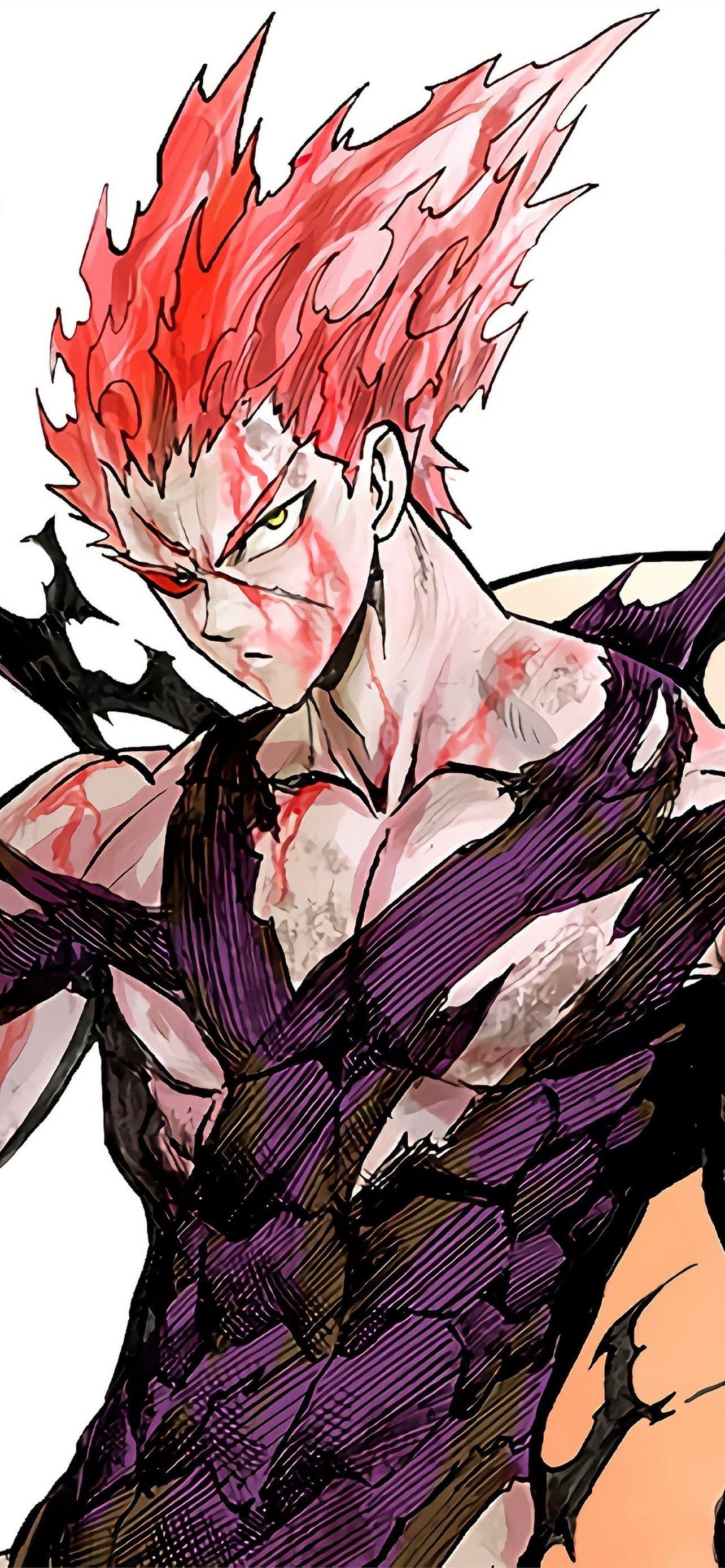 1284x2778 Garou One Punch Man 4K iPhone Wallpaper Free Download
