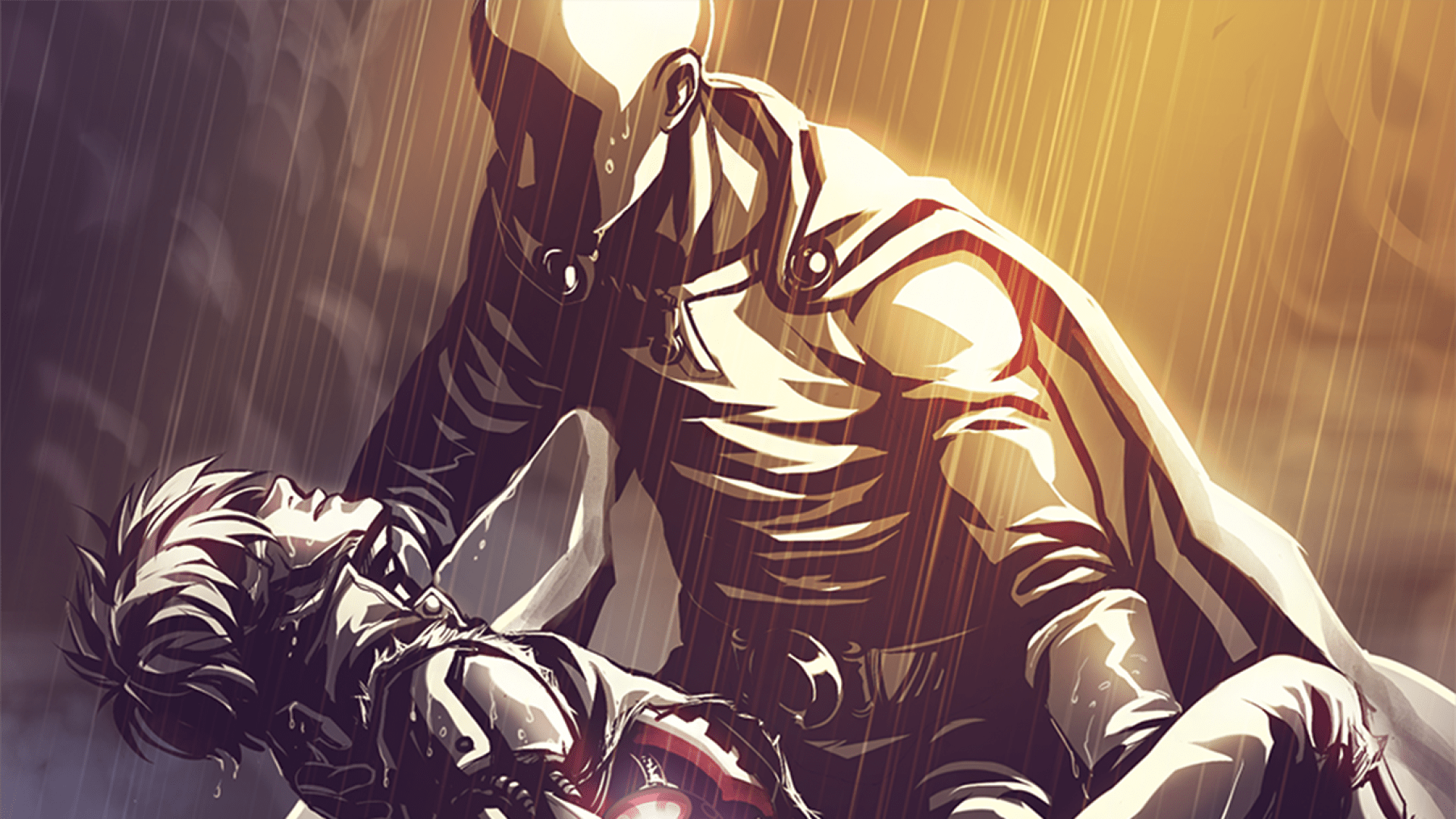 1920x1080 Wallpaper / Anime, Anime Boys, One Punch Man, Saitama, Genos Free Download